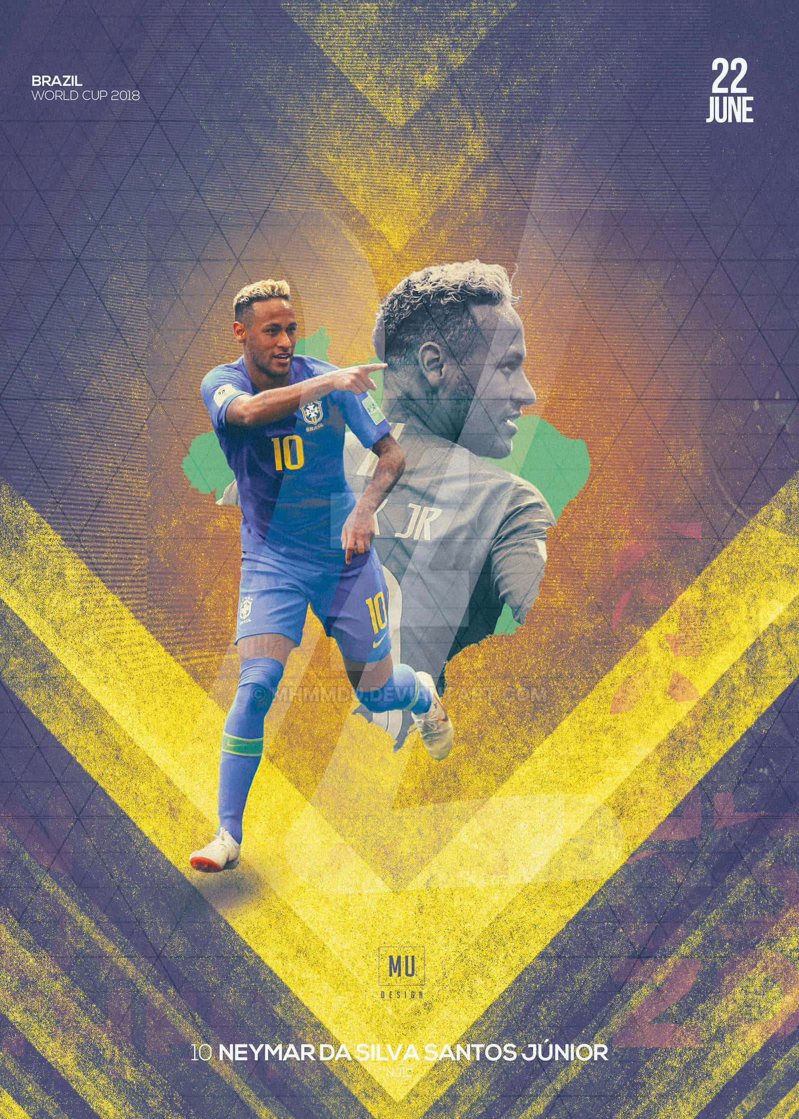 Neymar Jr hành động đầy tốc độ trong trận đấu bóng đá chuyên nghiệp Hình nền
