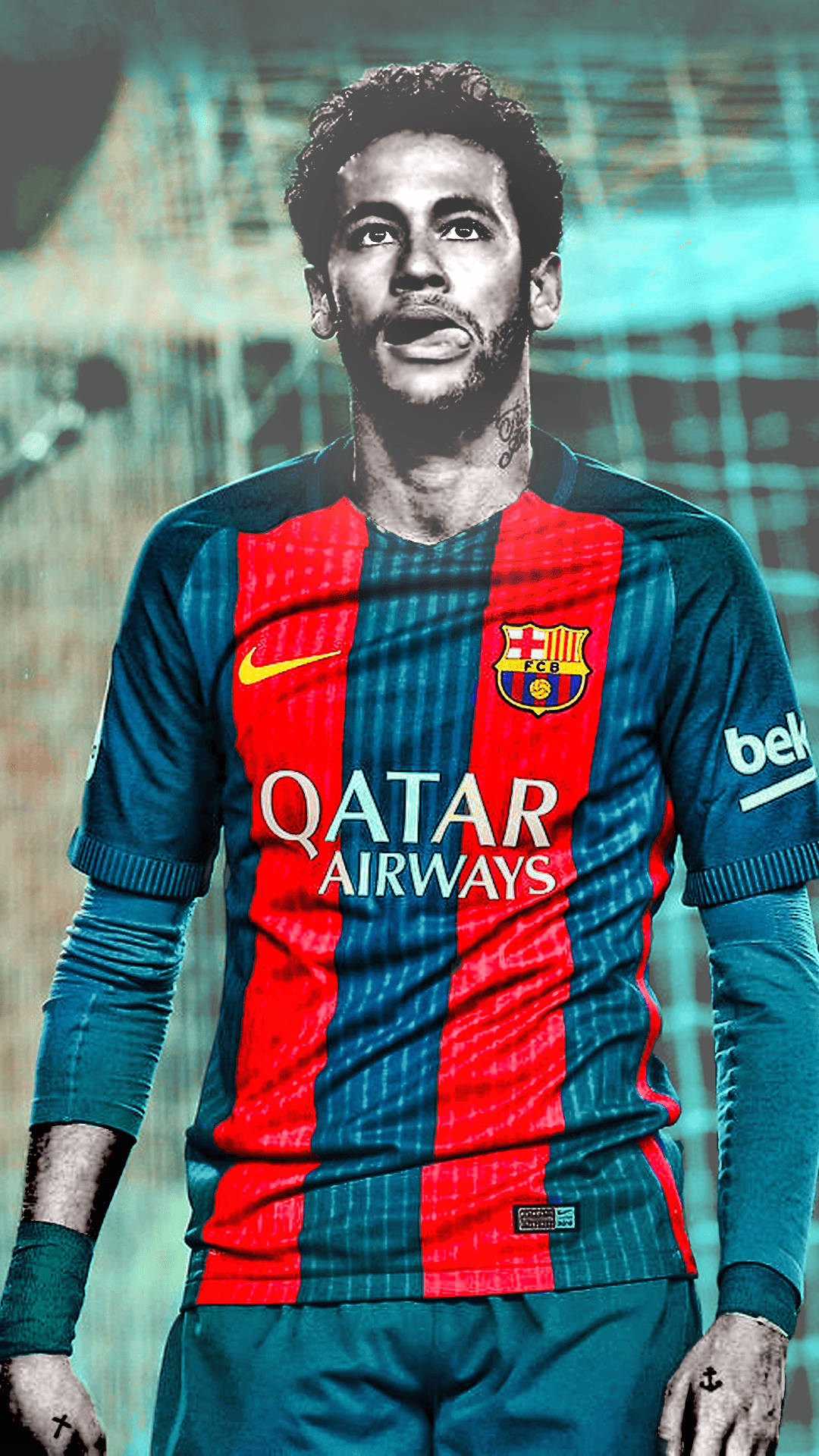 Neymar Jr hòa mình vào những gam màu tươi sáng Hình nền