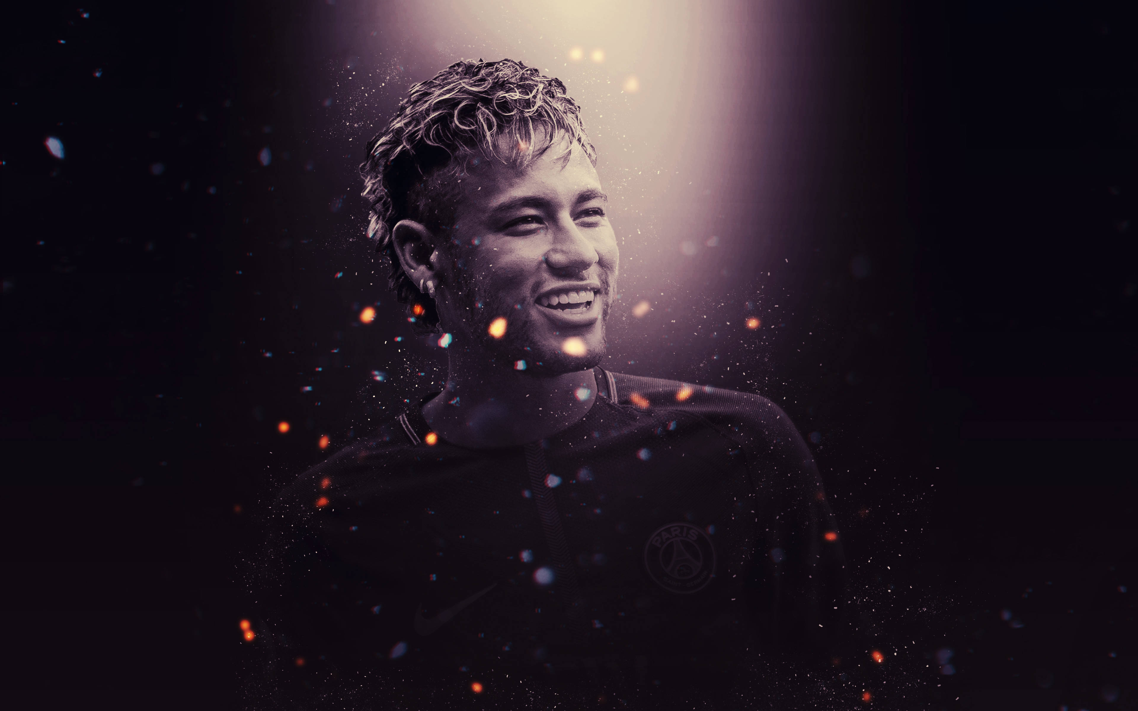 Neymar Jr Phong Cách Đen Trắng Chất Lừ — Bóng đá GIF Hình nền