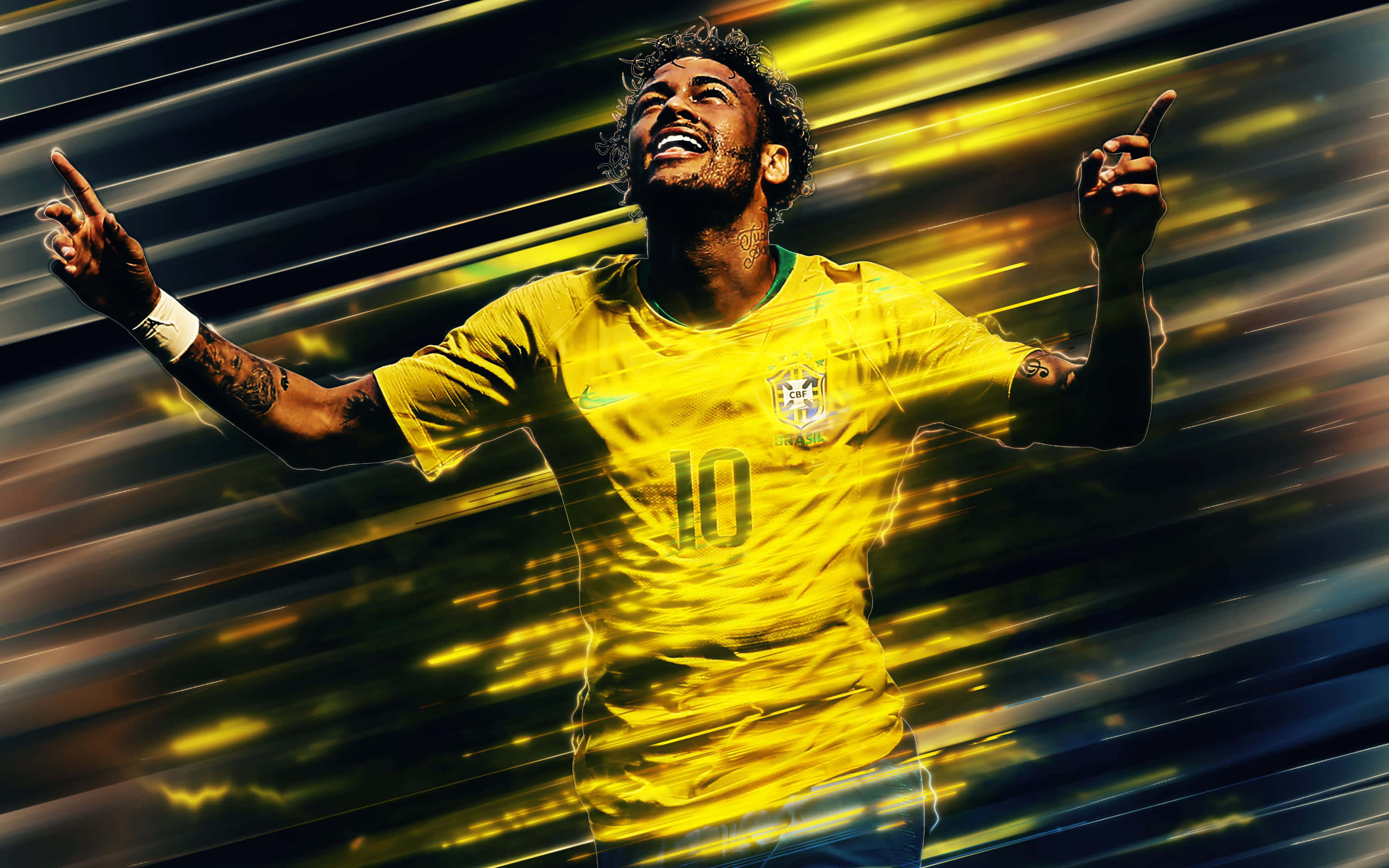 Neymar Jr. thể hiện sự dẻo dai đáng kinh ngạc trên sân cỏ Hình nền