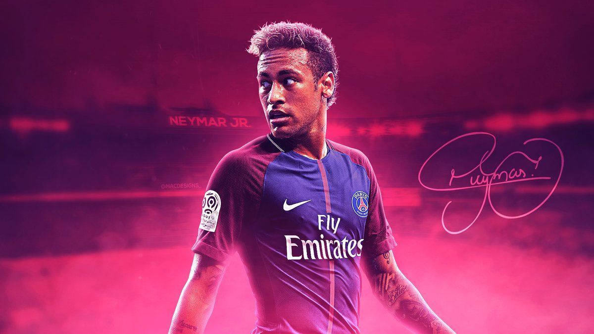 Hình nền Neymar Phong cách Hồng Nghệ thuật