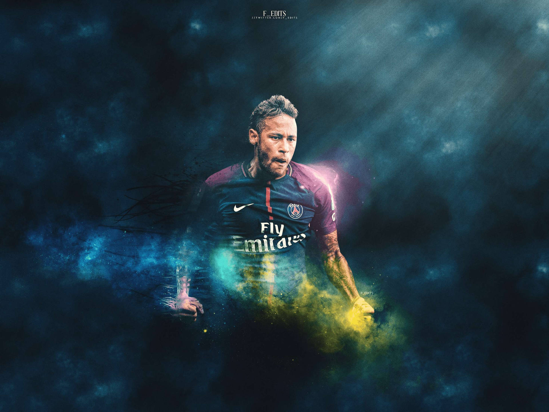 Hình nền Neymar Mạnh mẽ Trong Tác phẩm Nghệ thuật Người hâm mộ Độc đáo