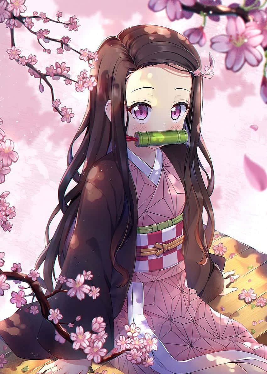 Nezuko Kamado Dễ Thương Phong Cách Sakura