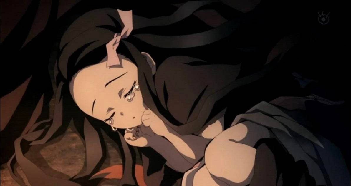 Nezuko Thanh Gươm Diệt Quỷ nhắm mắt Hình nền