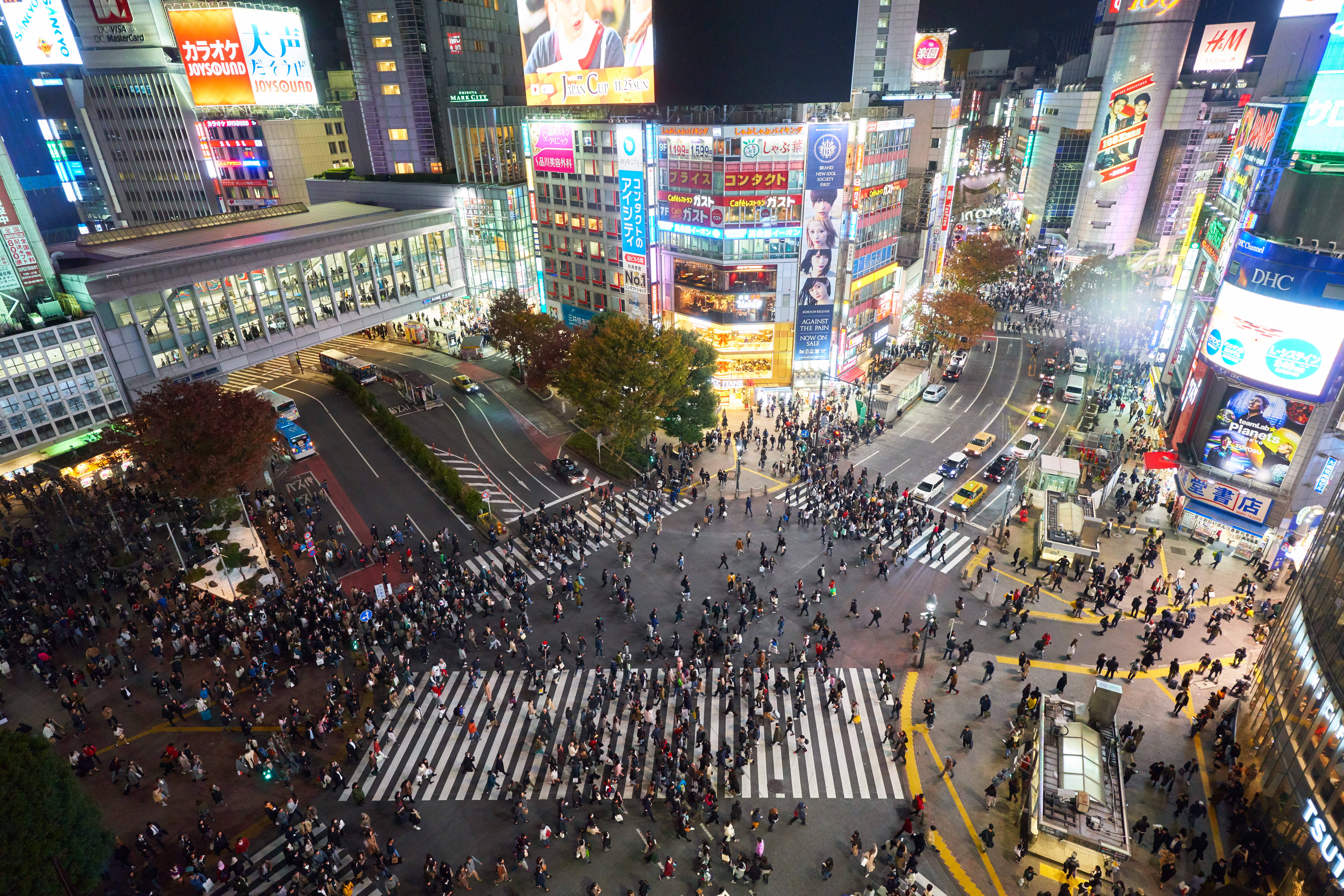 Ngã tư Shibuya Nhật Bản 4K Hình nền