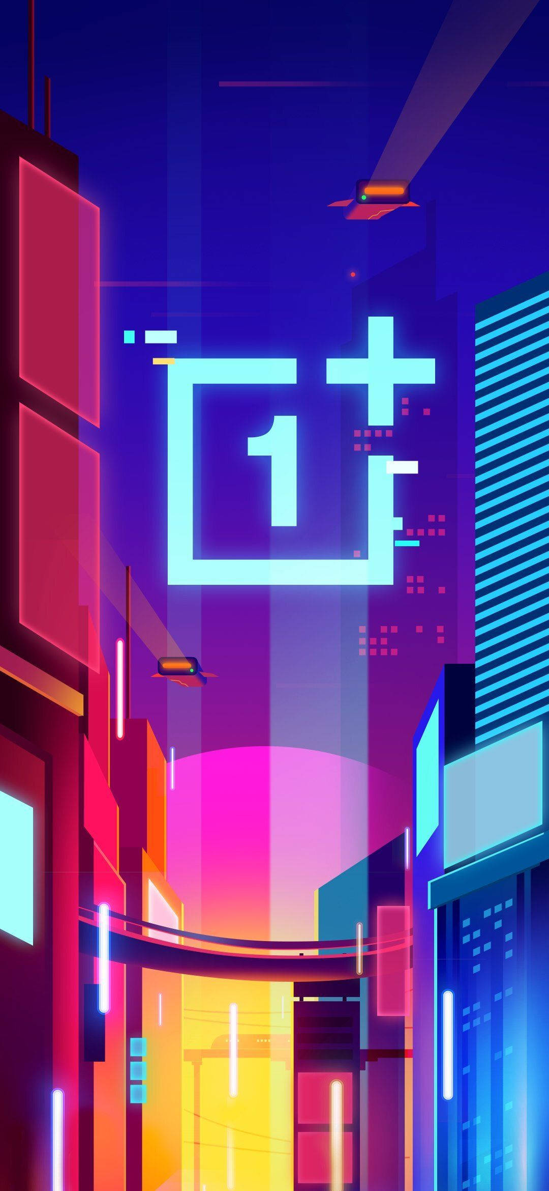 Nghệ thuật Ánh sáng Thành phố OnePlus Hình nền