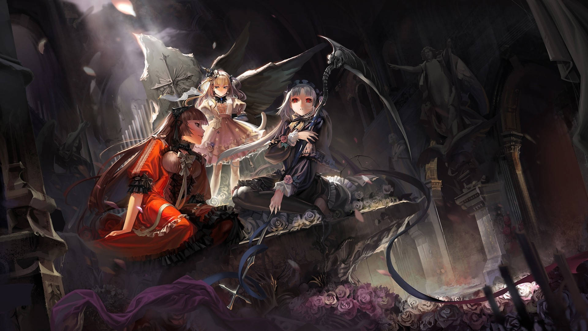 Nghệ thuật Anime Rozen Maiden đen tối Hình nền