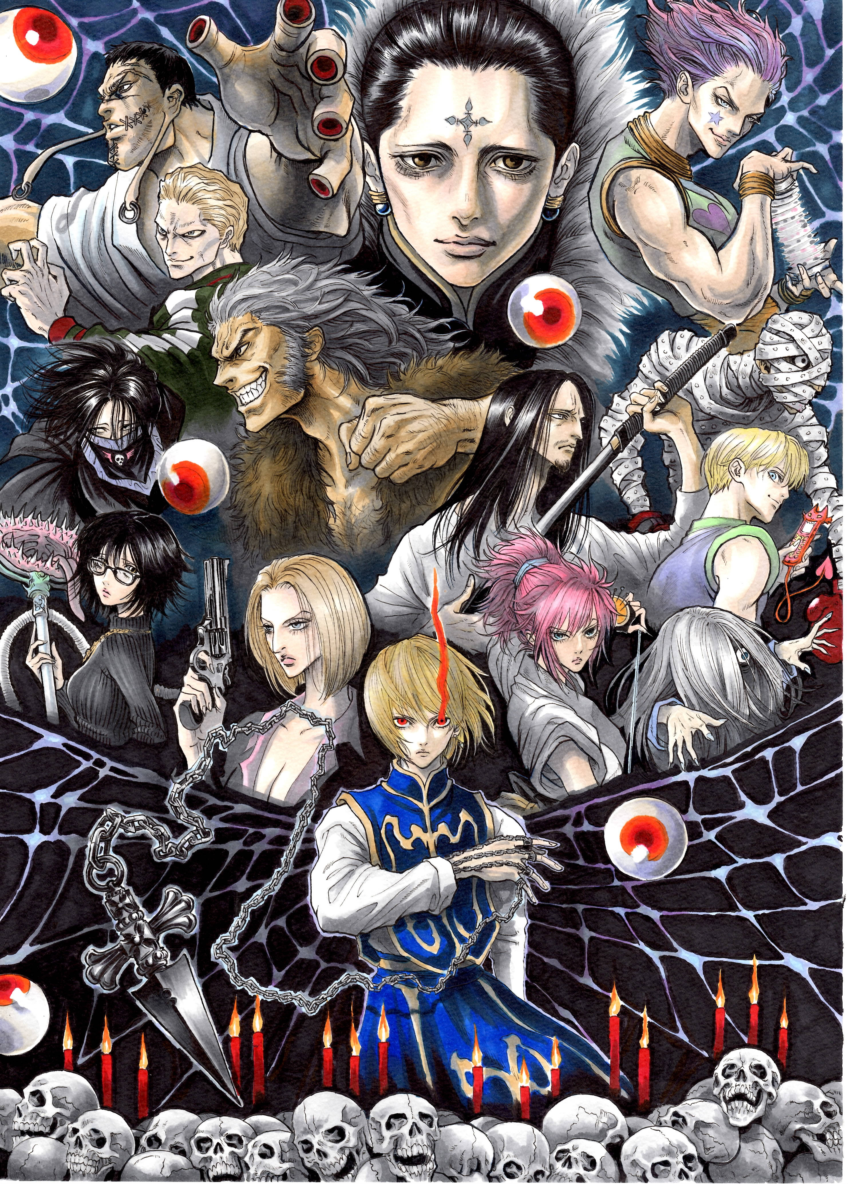 Nghệ Thuật Đầu Lâu Phantom Troupe Hình nền