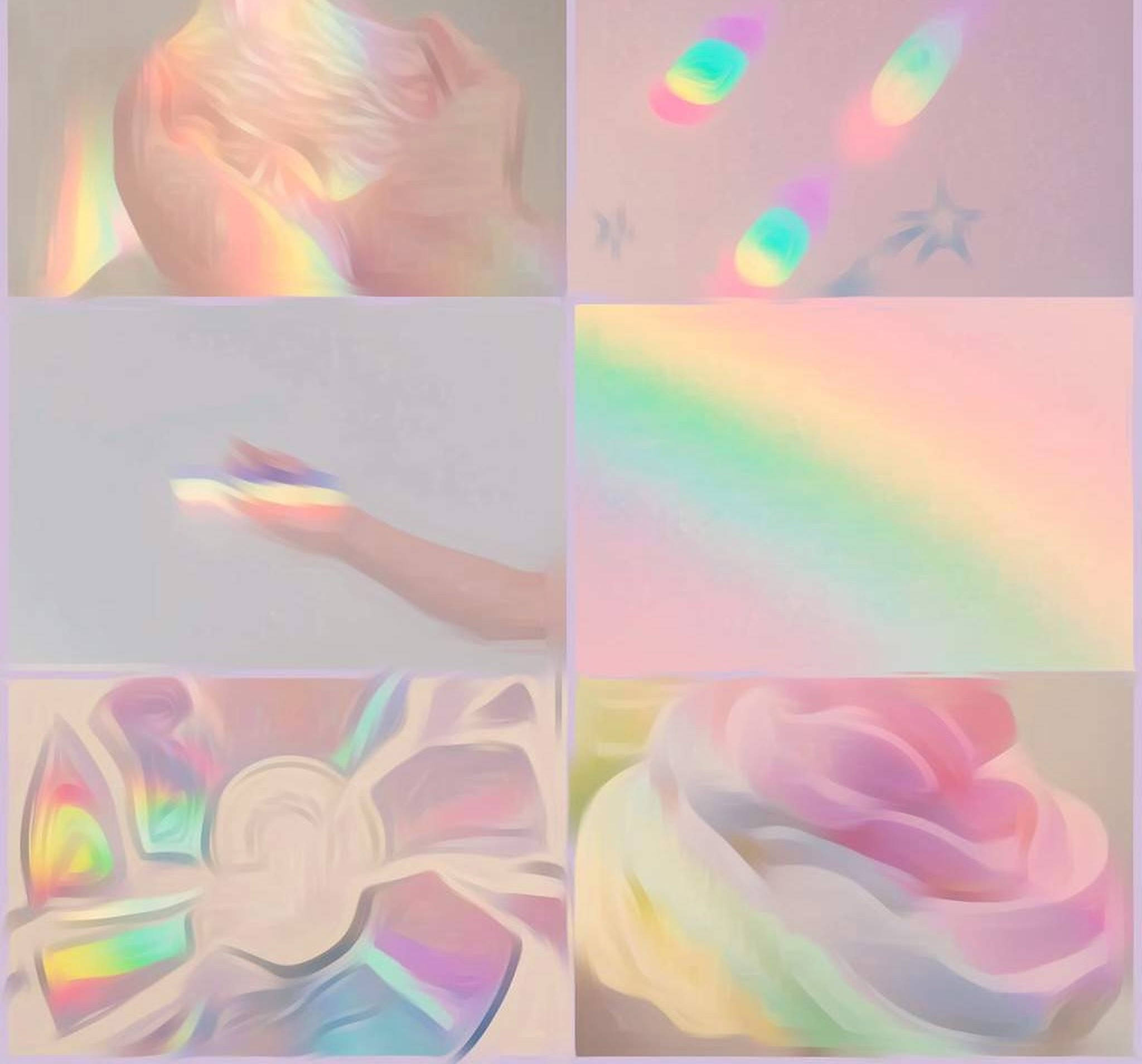 Nghệ Thuật Cầu Vồng Pastel Quyến Rũ Hình nền