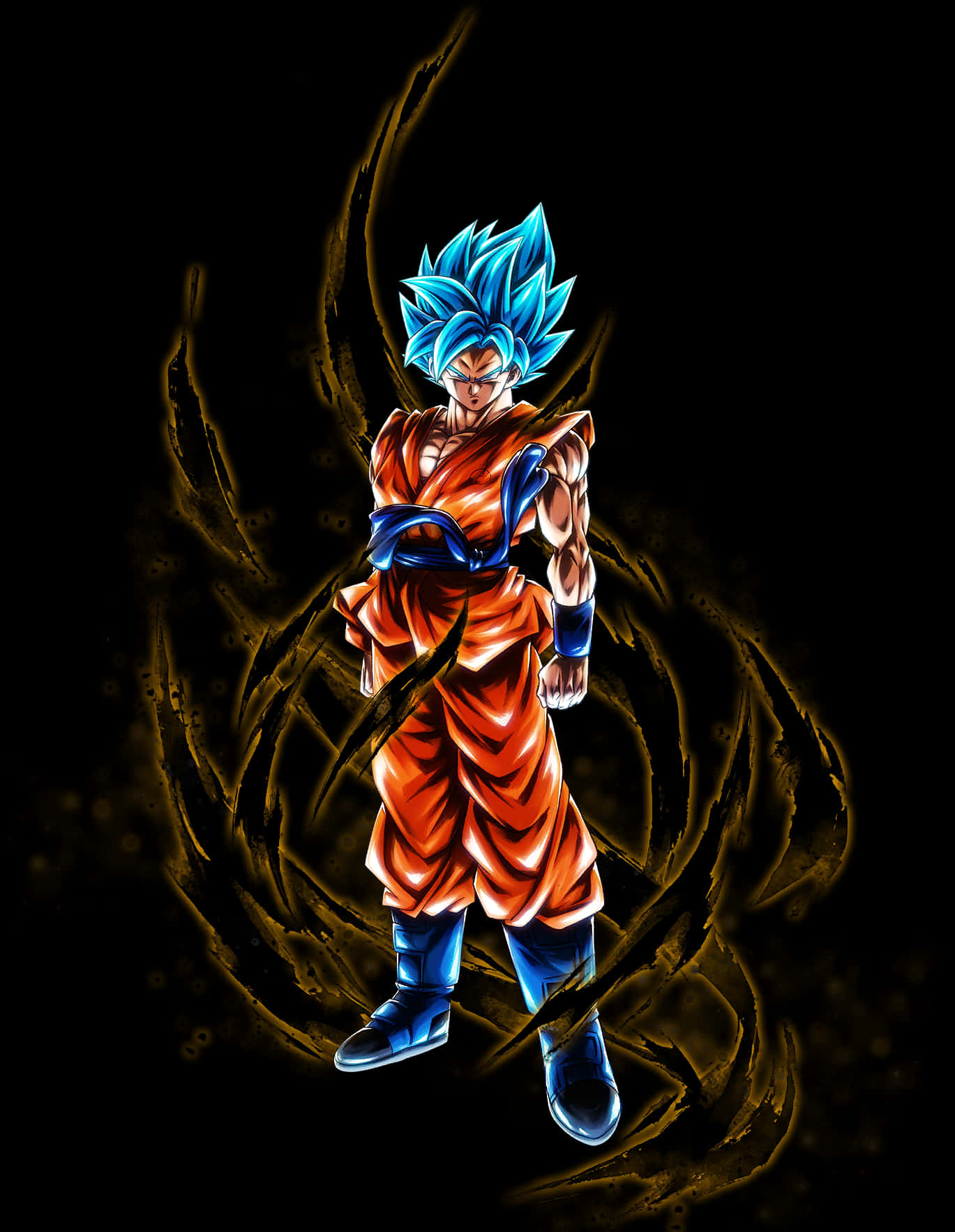 Nghệ thuật Chiến binh Super Saiyan Xanh Hình nền