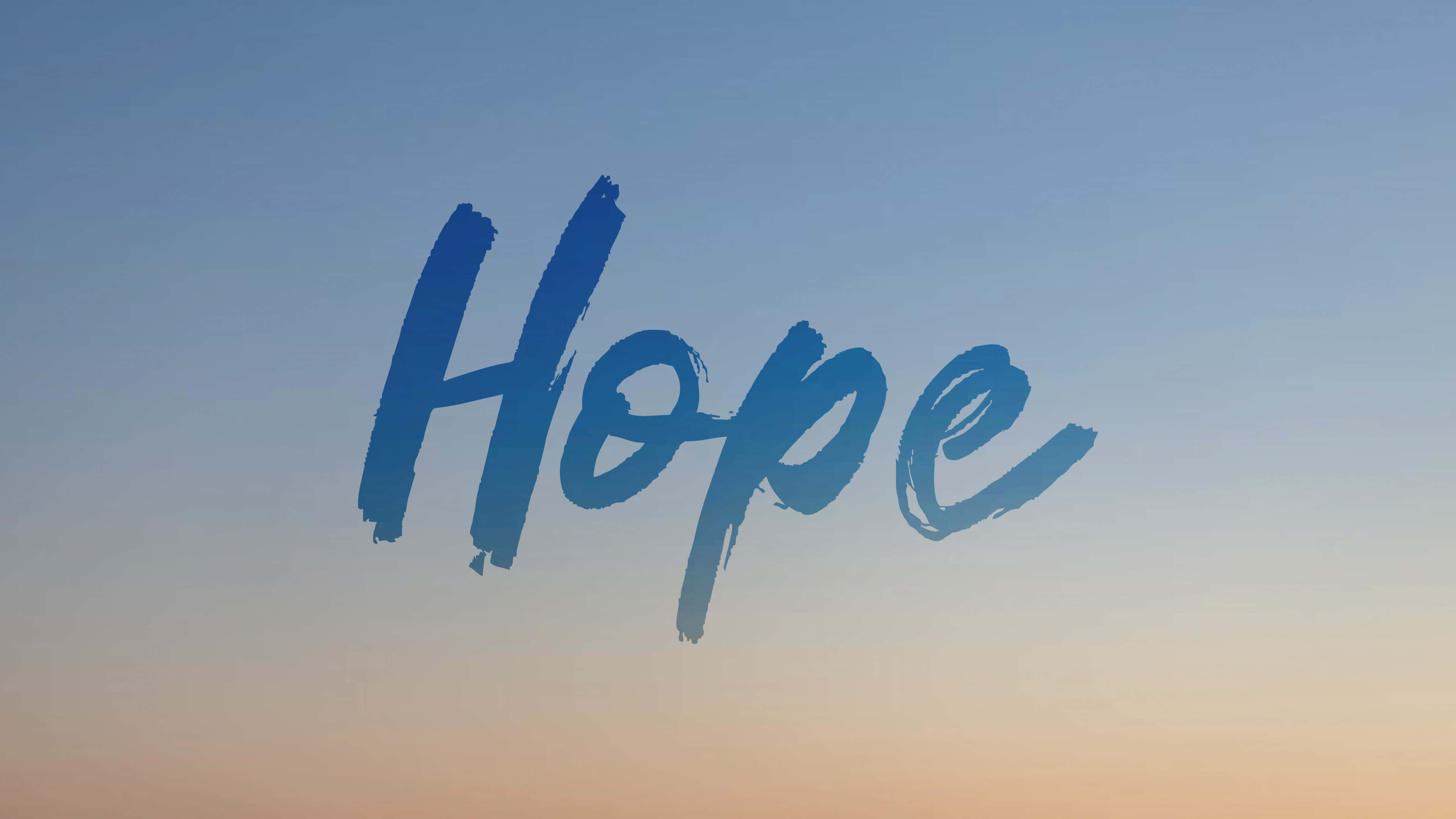 Nghệ thuật chữ Hope nền ombre Hình nền
