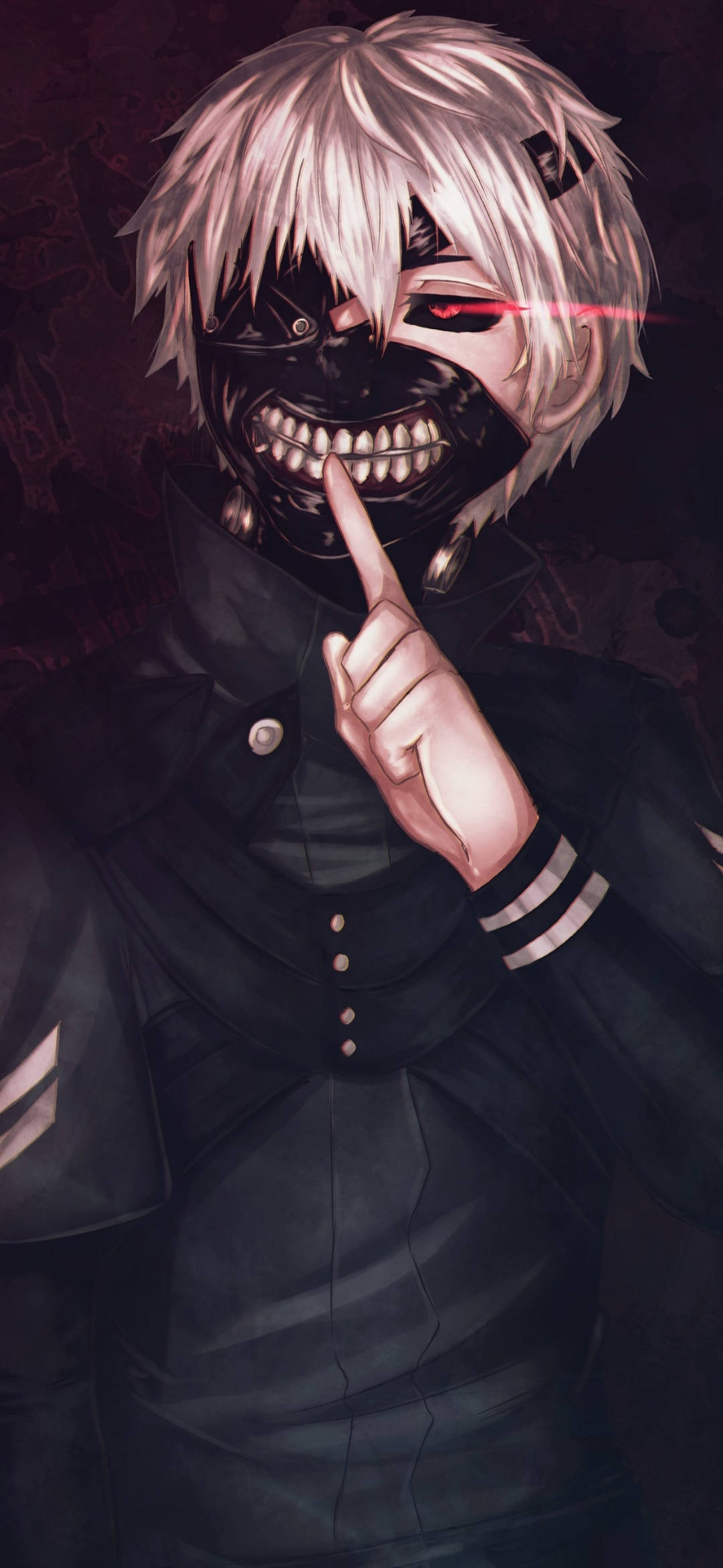 Nghệ Thuật Đồ Họa Ngầu Ken Tokyo Ghoul Nền iPhone Hình nền