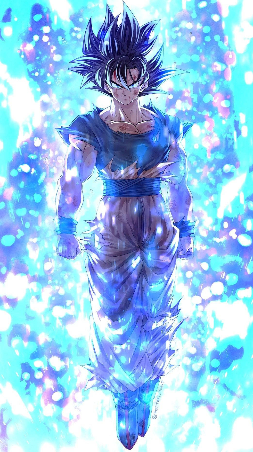 Nghệ thuật Dragon Ball Z Xanh Lam Ngầu Hình nền