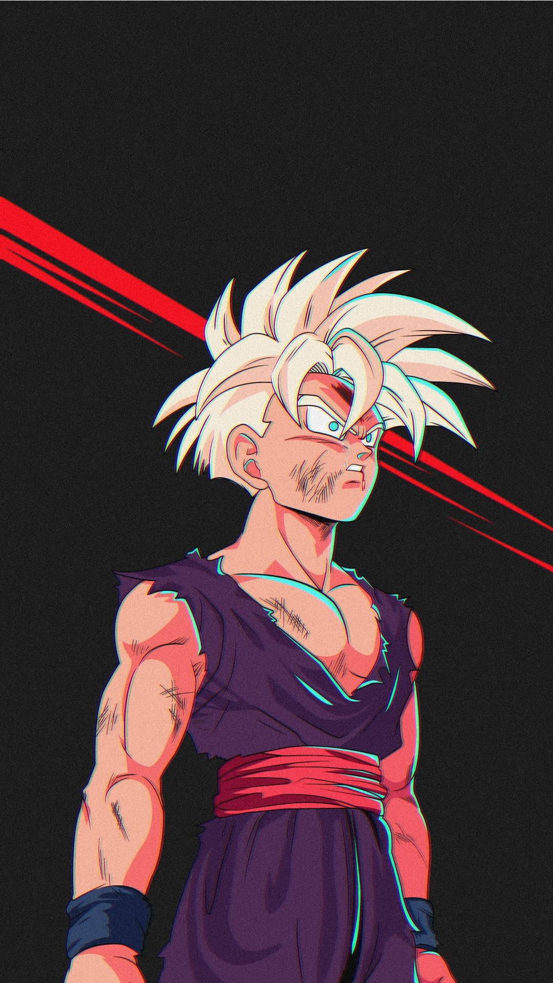 Nghệ thuật Fan Made Gohan Super Saiyan 2 Hình nền