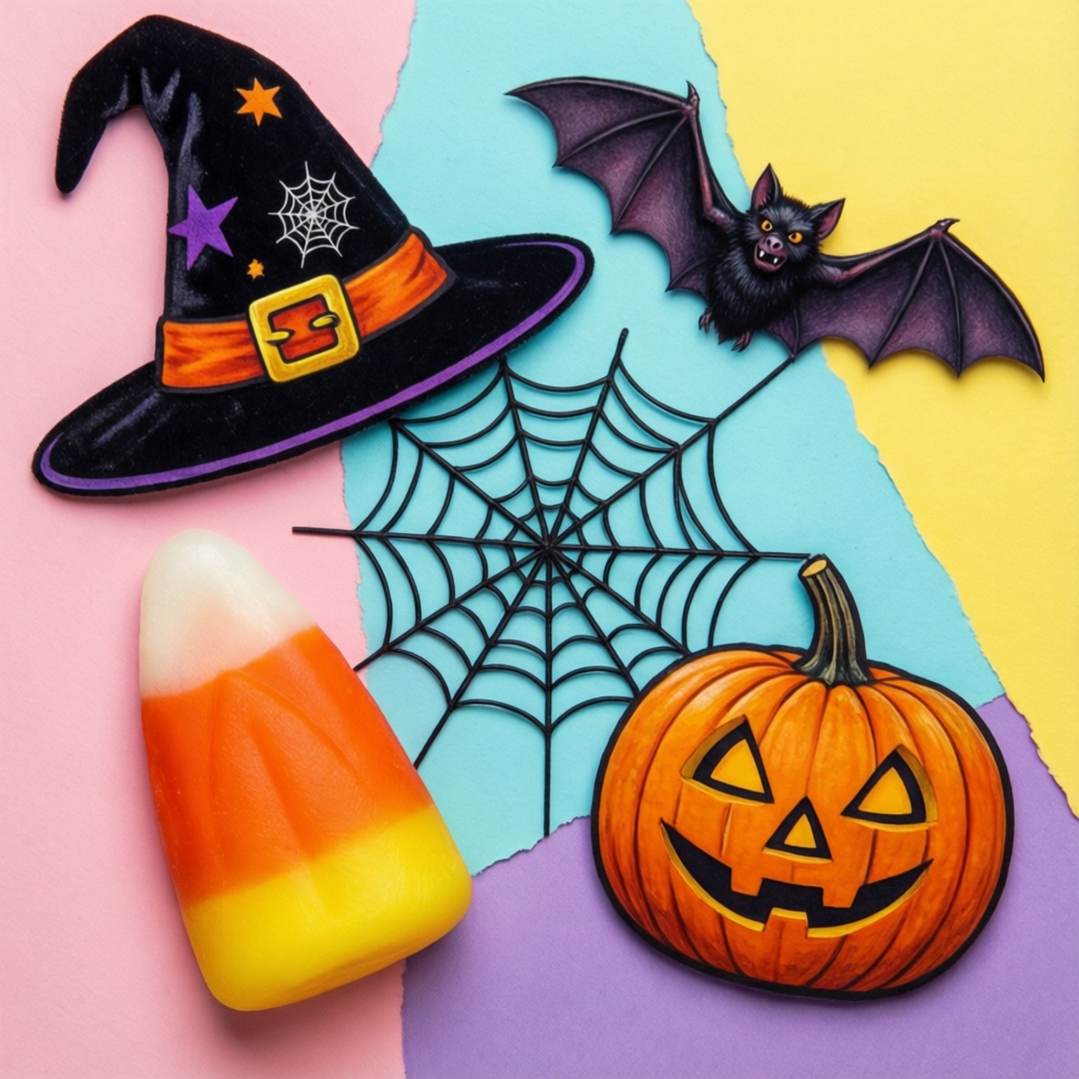 Nghệ thuật ghép hình Halloween Hình nền