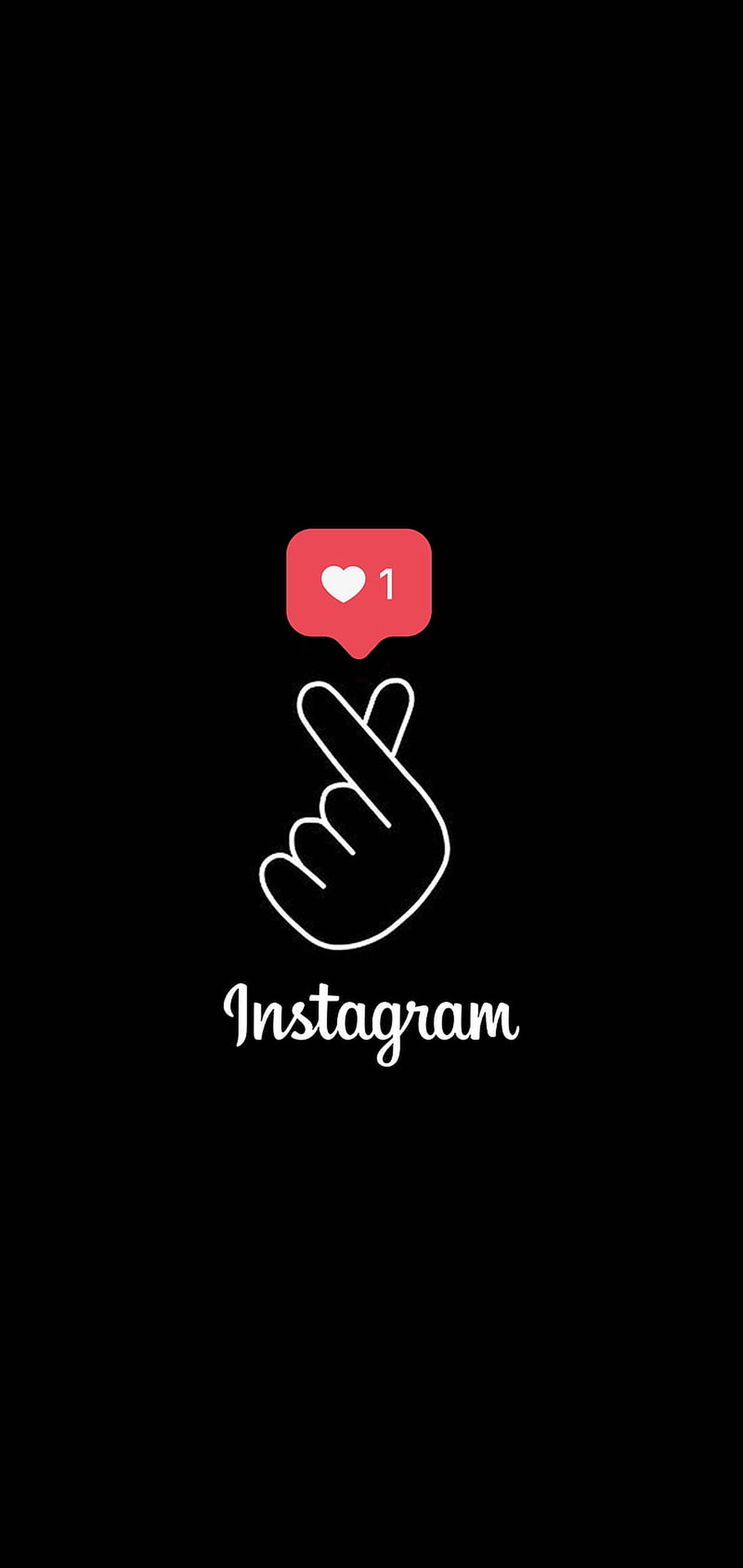 Nghệ Thuật Instagram Trái Tim Ngón Tay Hình nền