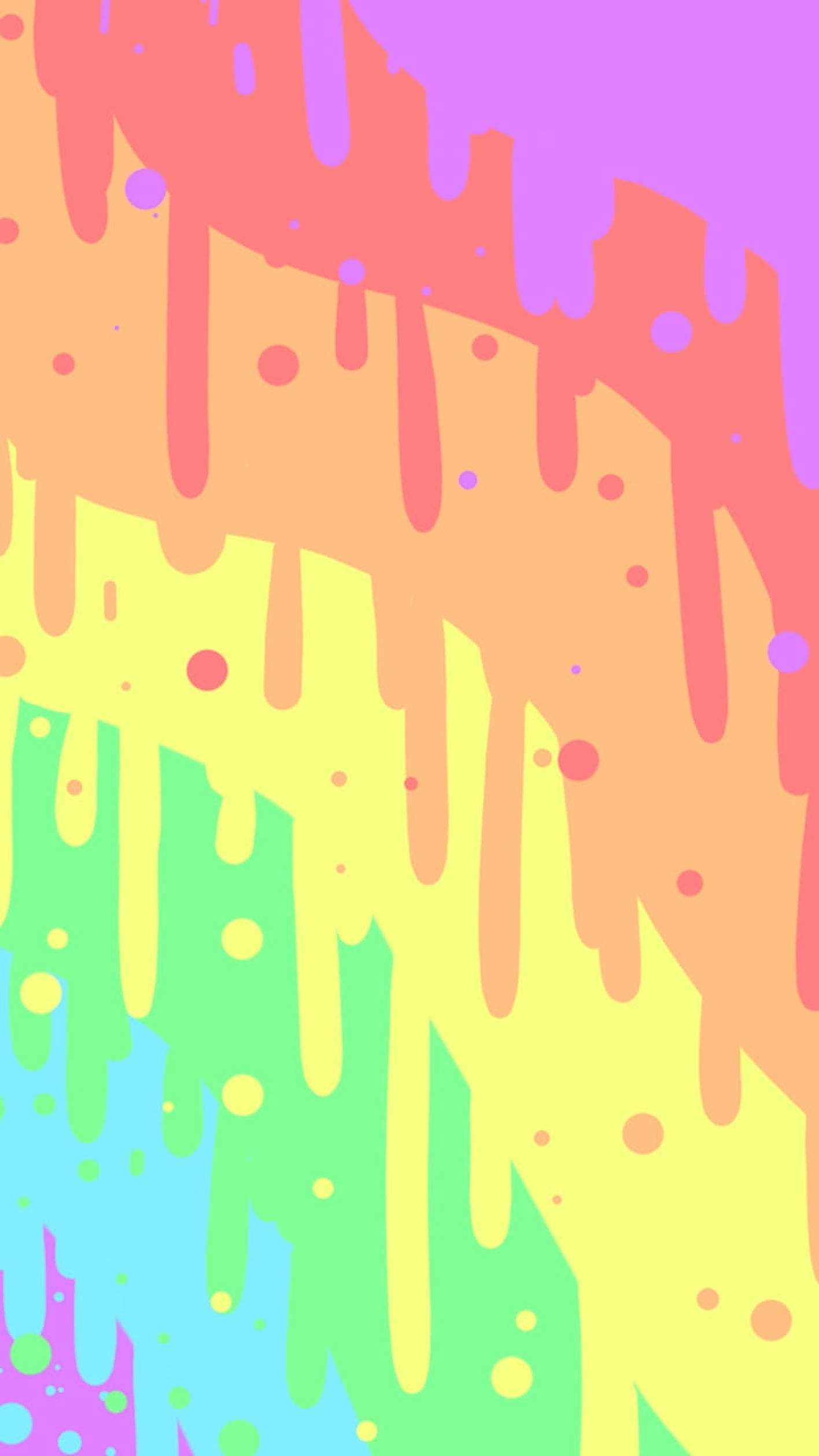 Nghệ thuật nhỏ giọt cầu vồng pastel Hình nền