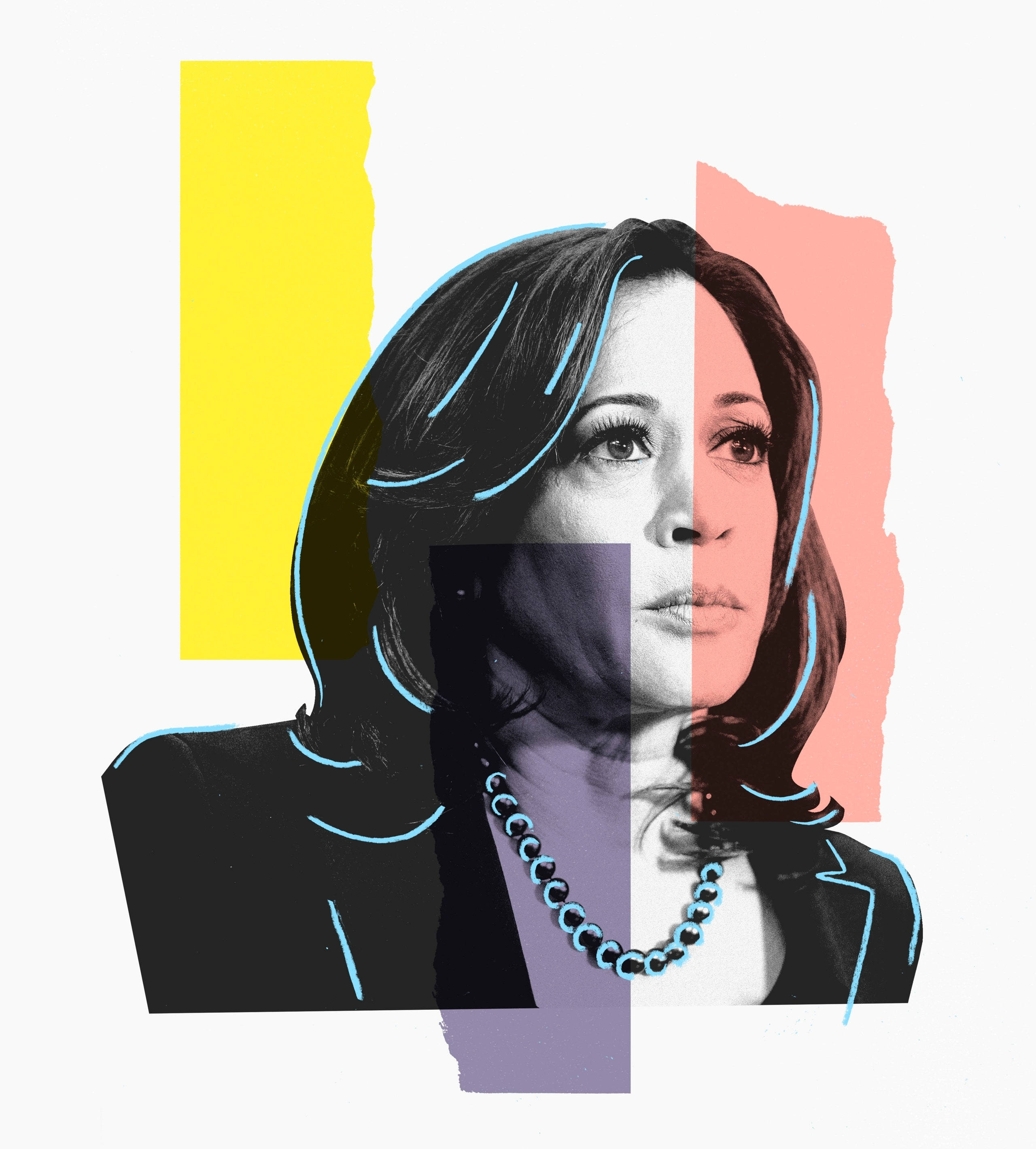 Nghệ thuật phấn màu Kamala Harris Hình nền