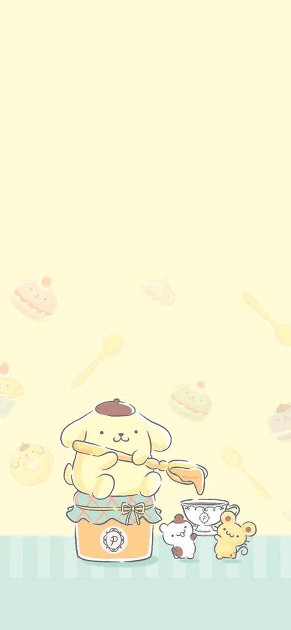 Nghệ Thuật Pompompurin Tối Giản Hình nền