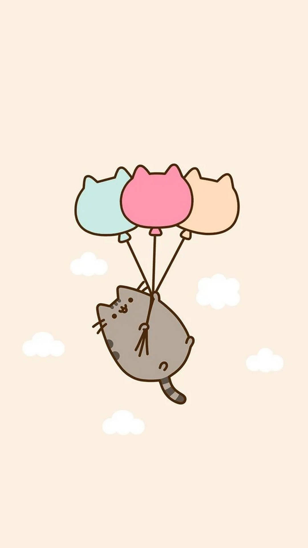 Nghệ thuật Pusheen Android 11 dễ thương Hình nền