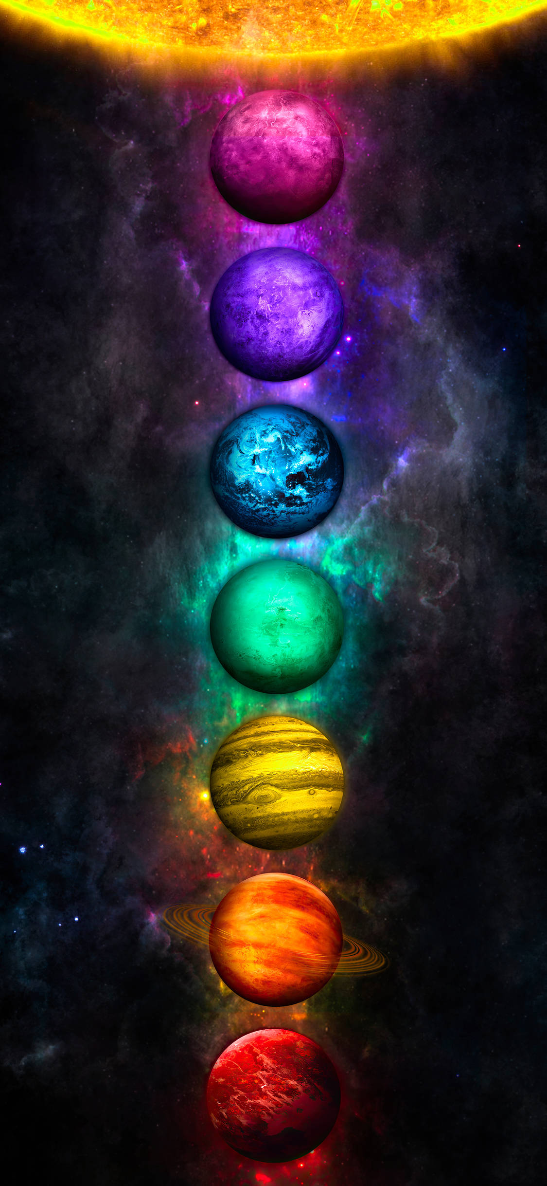 Nghệ thuật quả cầu năng lượng Chakra Hình nền