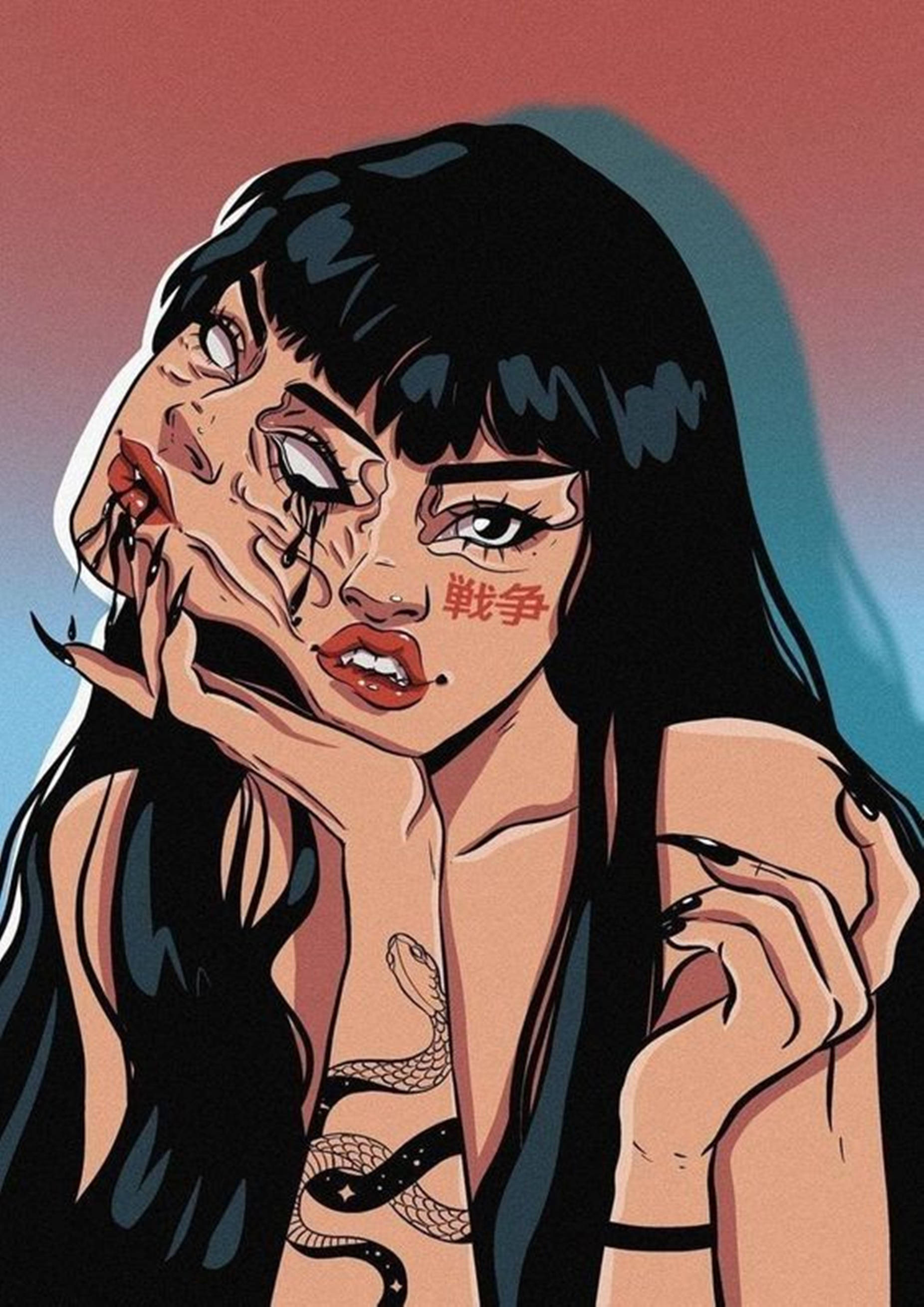 Nghệ thuật số Grunge độc đáo, ảnh đại diện chất Hình nền