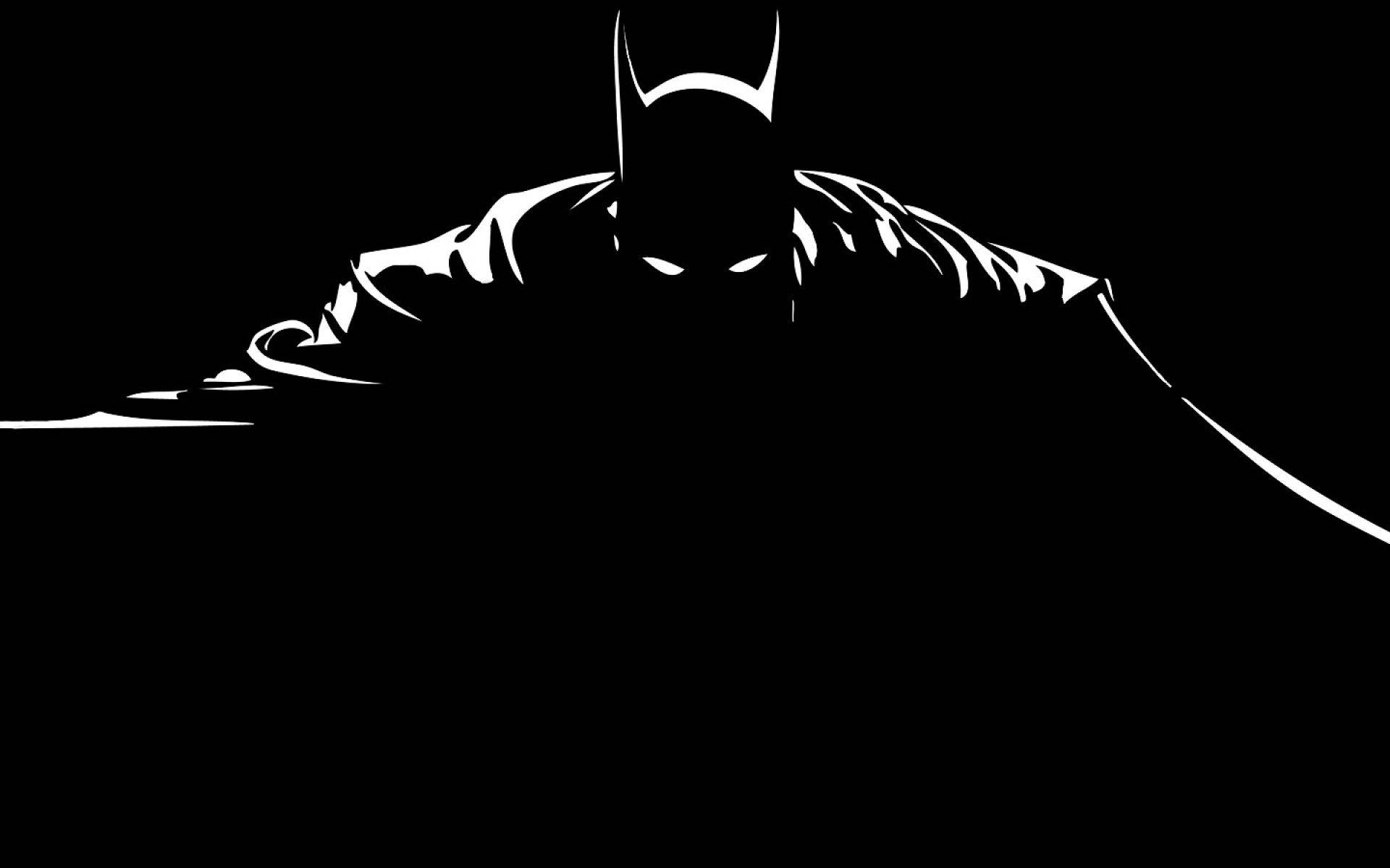Nghệ thuật tối giản áo choàng Batman Hình nền