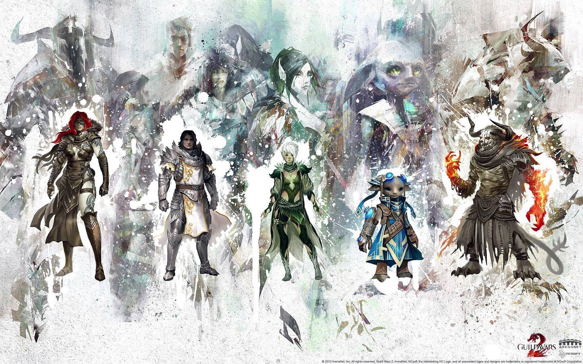 Nghệ thuật trừu tượng Guild Wars 2 Hình nền
