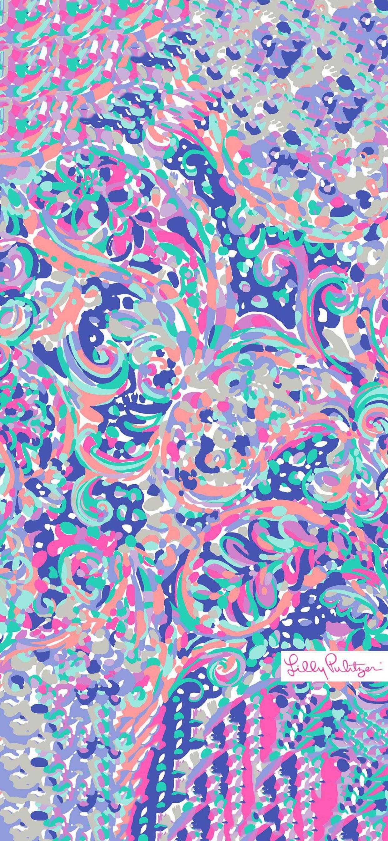 Nghệ Thuật Trừu Tượng Tím Lilly Pulitzer Hình nền