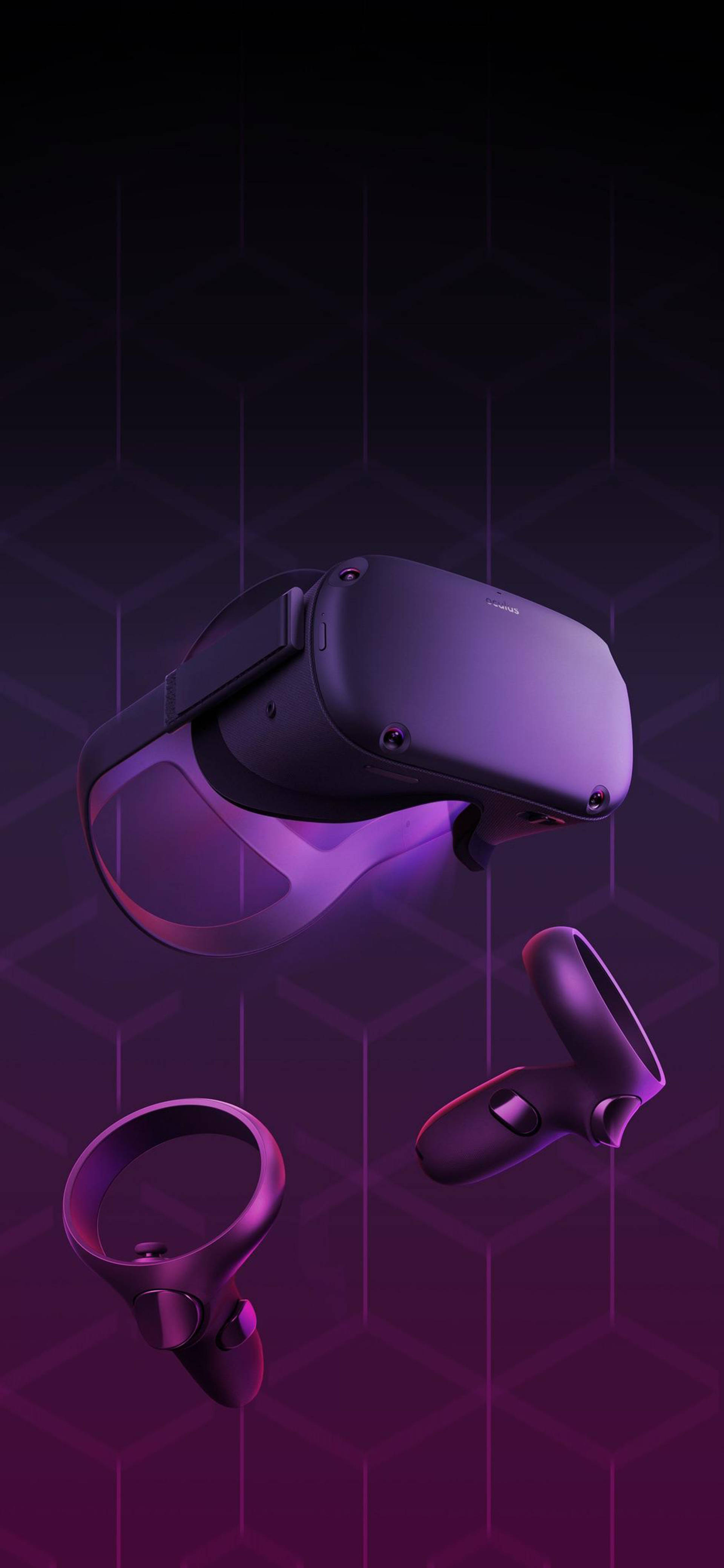 Nghệ thuật trừu tượng tím Oculus Quest 2 Hình nền