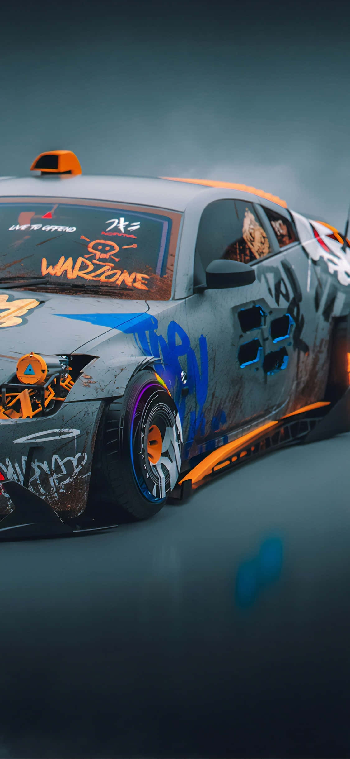 Nghệ thuật Vandal Nissan 350Z iPhone Hình nền