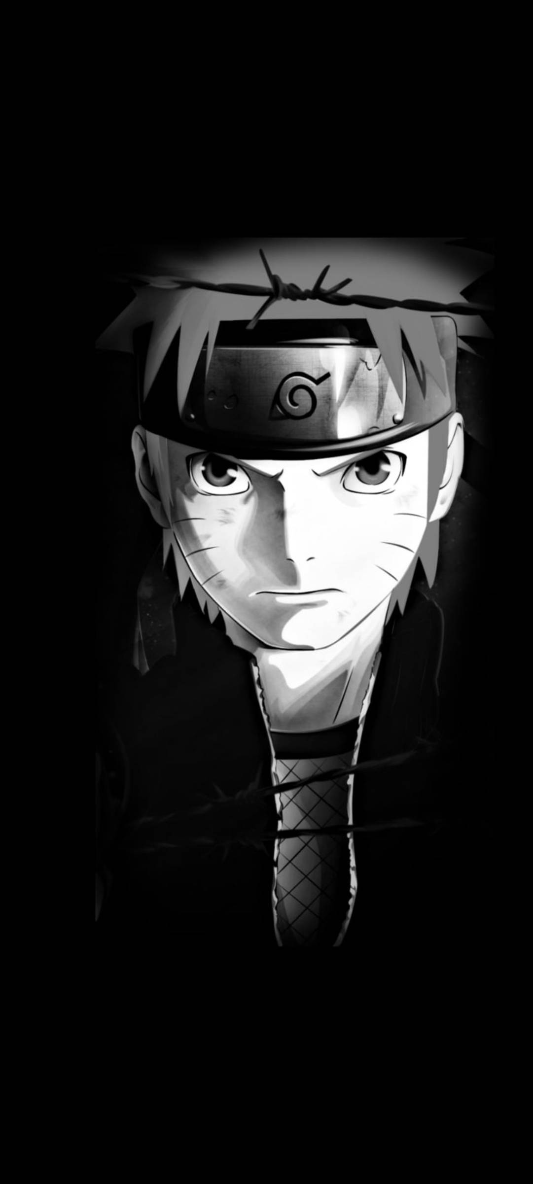Nghiêm Túc Uzumaki Naruto Đen Hình nền