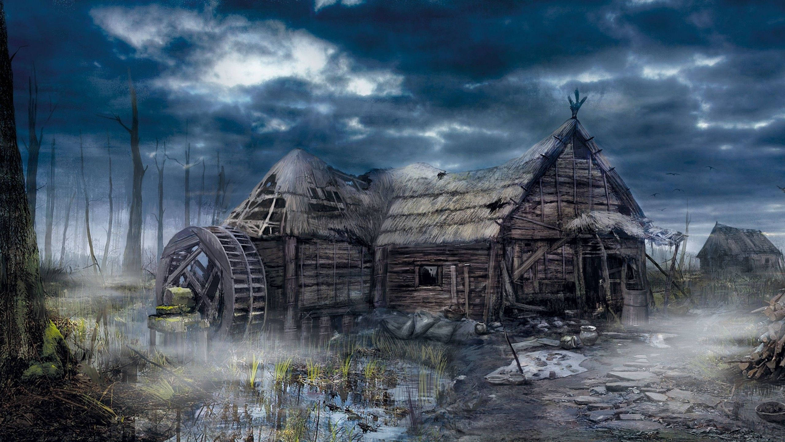 Ngôi Nhà Bỏ Hoang Trong Witcher 3 Hình nền