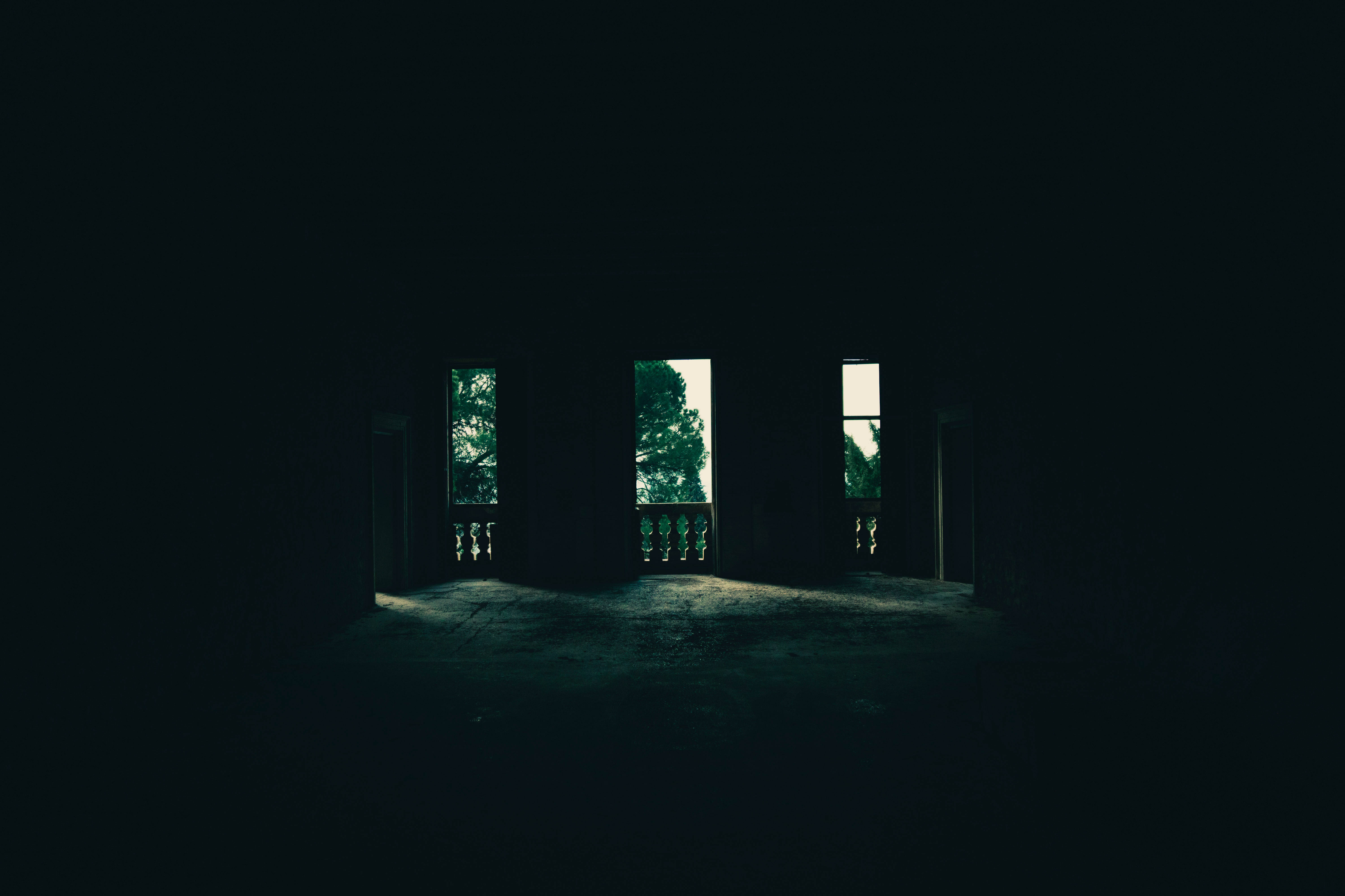 Ngôi nhà ma ám mờ mờ Hình nền