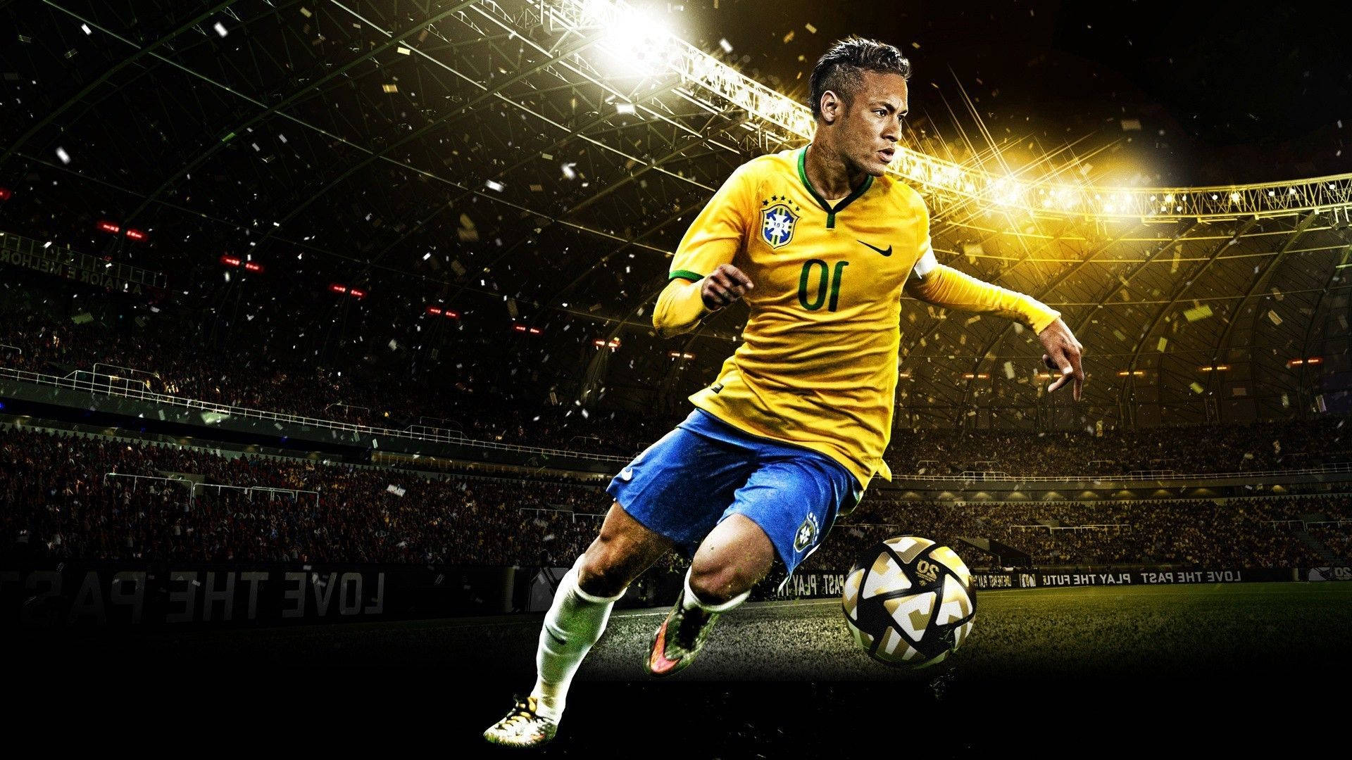 Ngôi sao Brazil & Paris Saint-Germain Neymar trình diễn kỹ thuật rê bóng tuyệt vời Hình nền