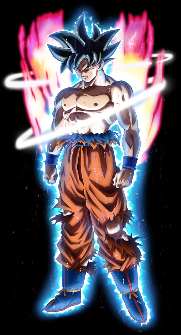 Ngọn Lửa Sức Mạnh Của Goku Tự Do Cực Hạn Hình nền