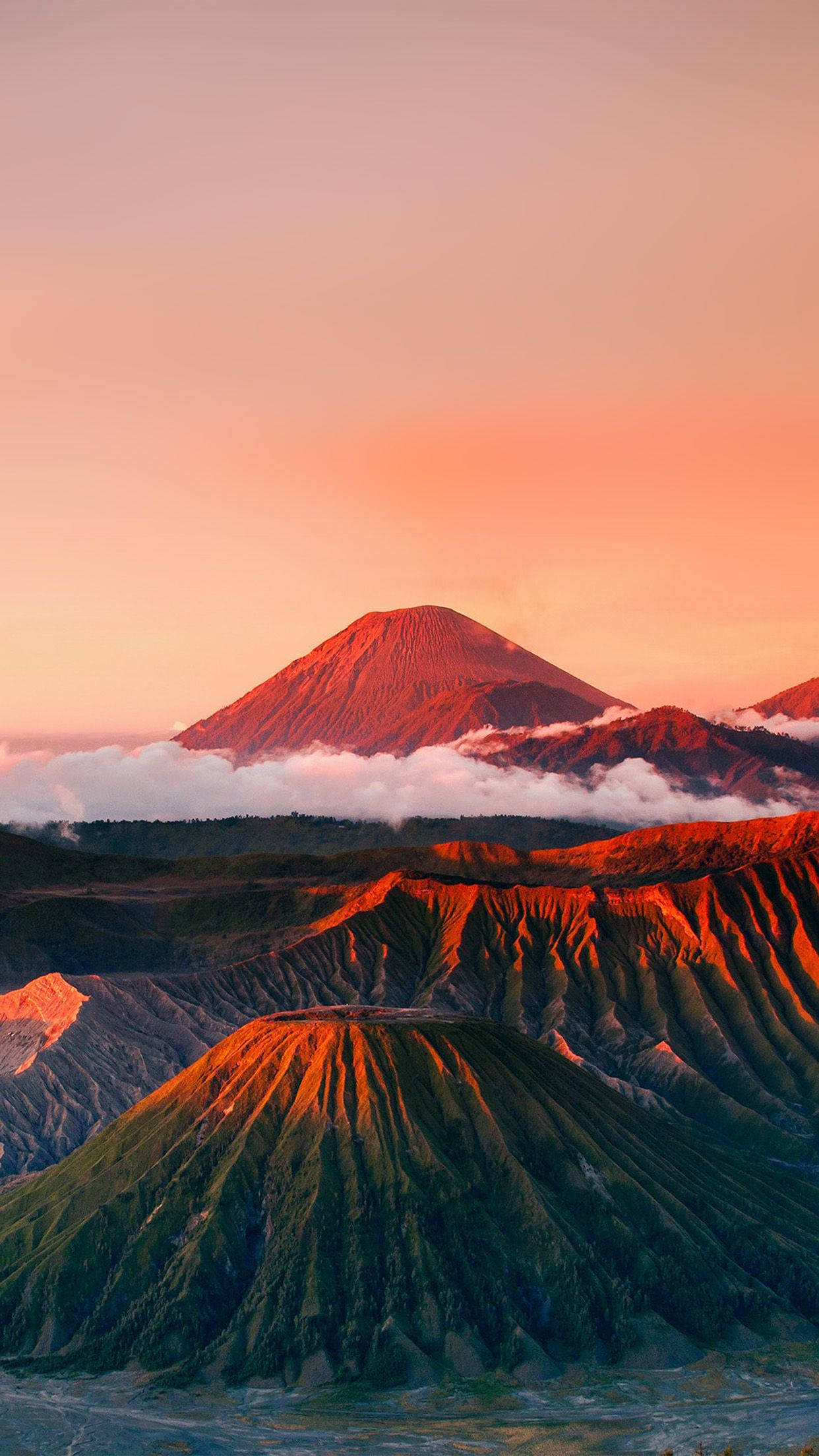 Ngọn núi đỏ nhỏ Hình nền