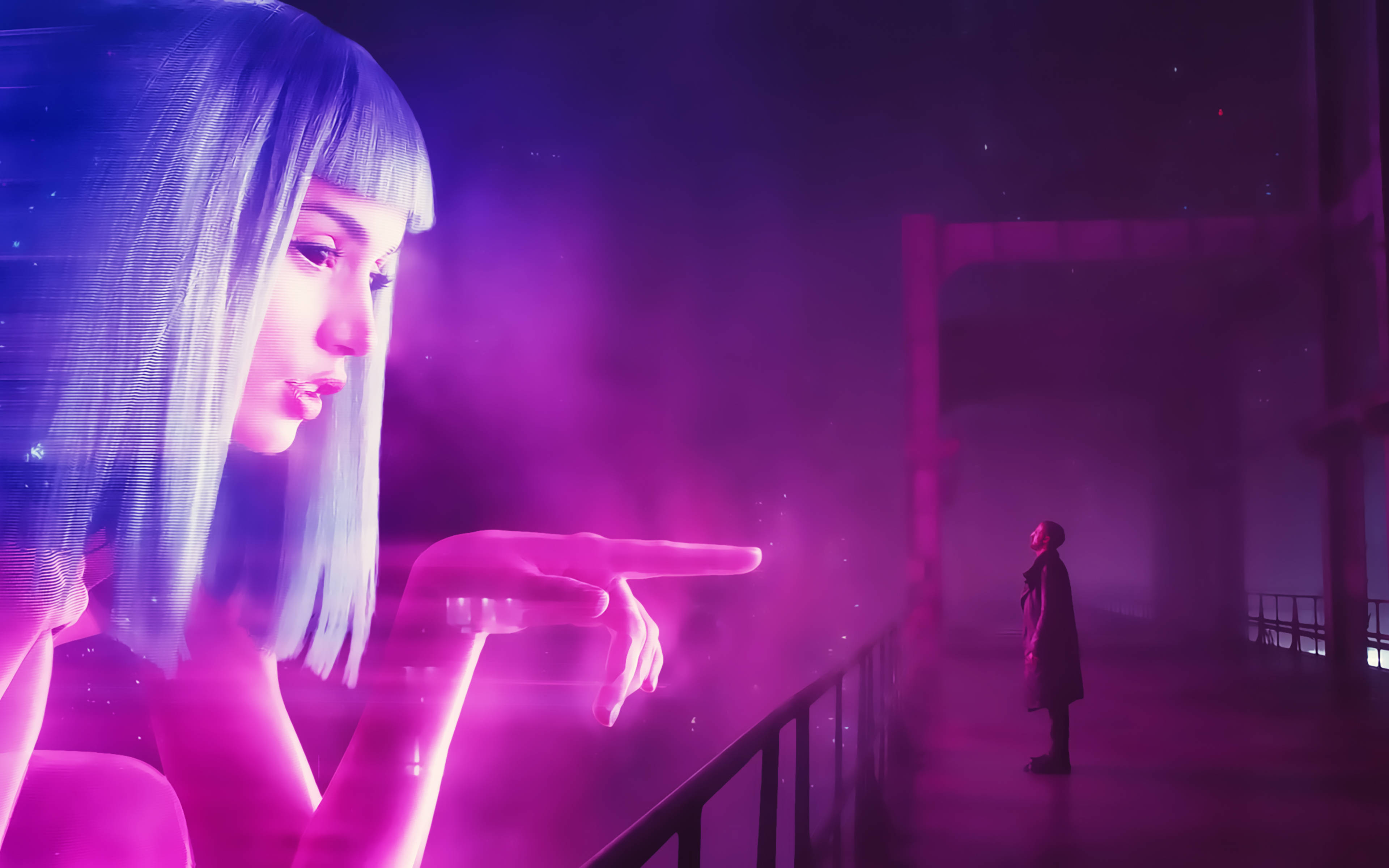 Người bạn đồng hành kỹ thuật số Joi Blade Runner 2049 4K Hình nền