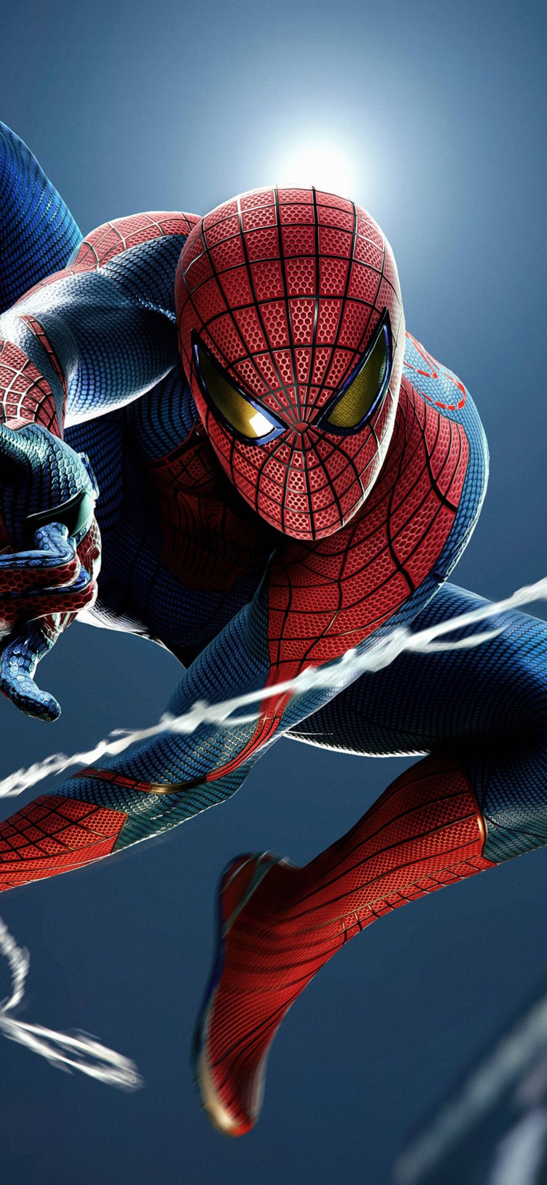 Người Nhện Marvel 4K Đu Dây Hình nền