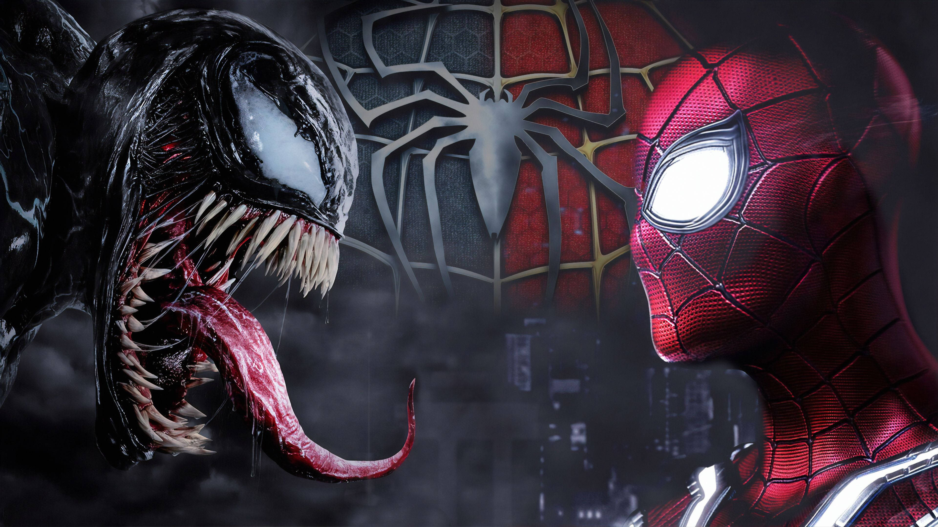 Người Nhện và Venom, hai nhân vật Marvel được yêu thích nhưng đối lập Hình nền