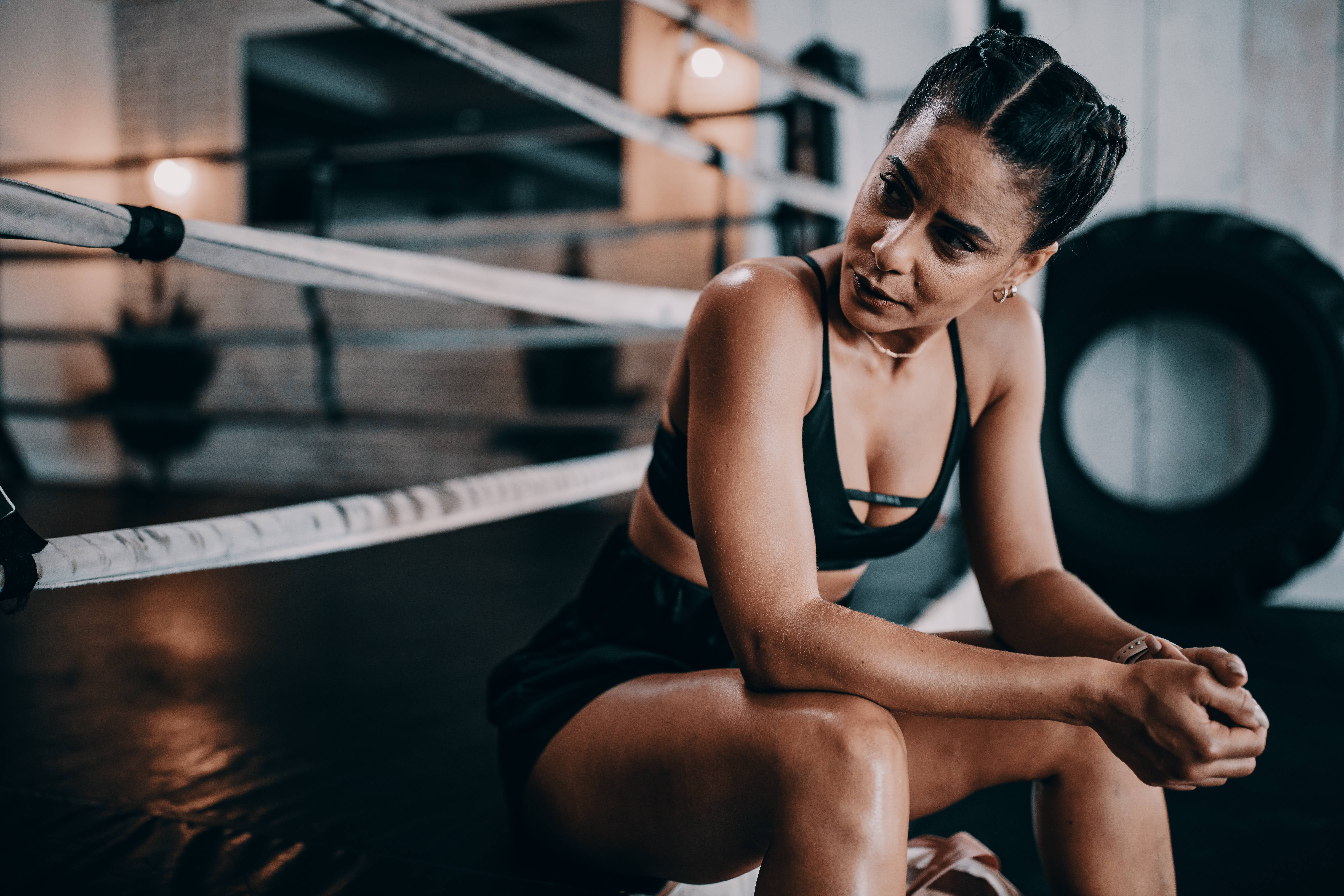 Người phụ nữ trên võ đài đấu vật Hình nền