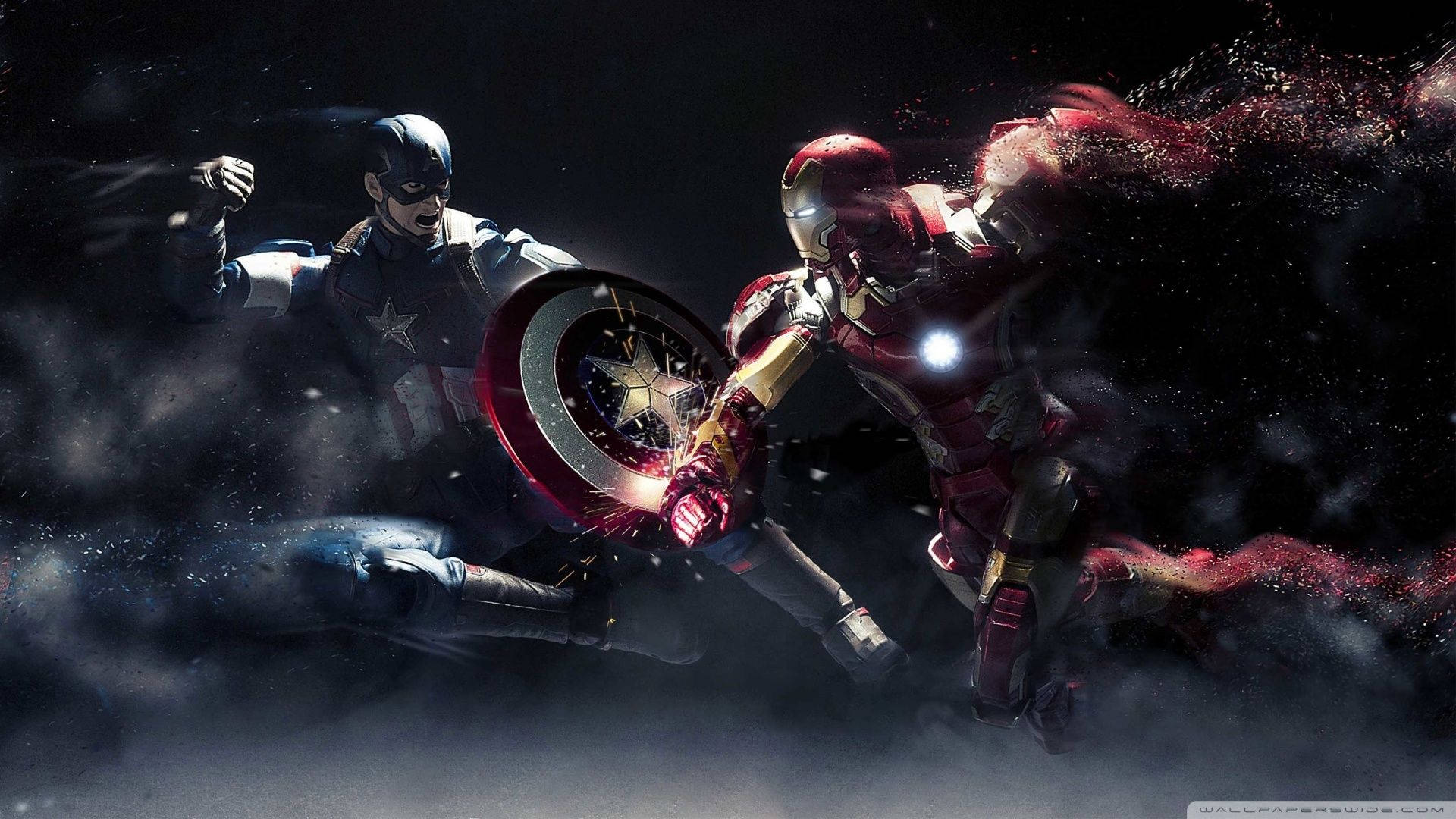 Người Sắt Và Captain America Hình nền