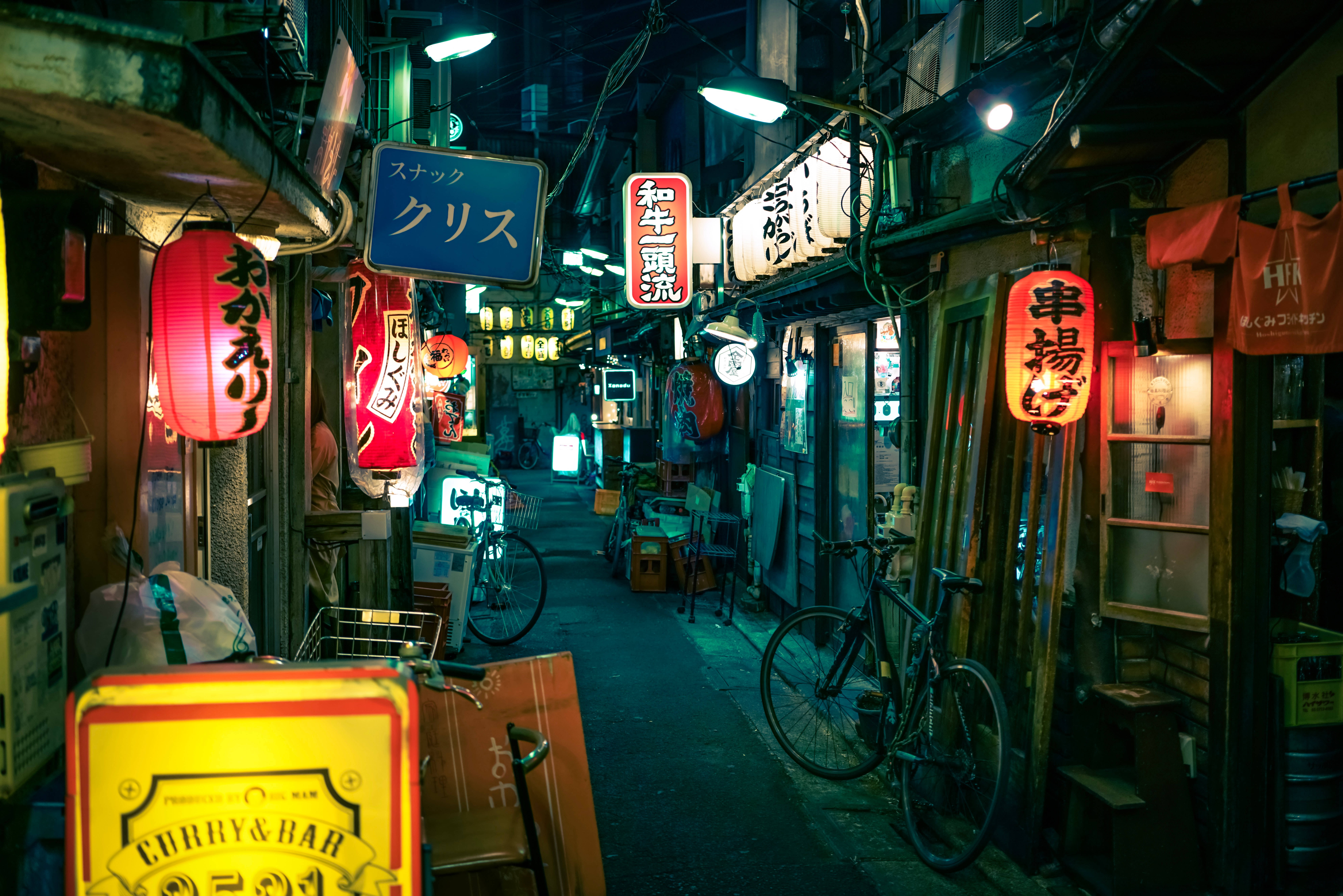 Nhà hàng Tokyo Alley Nhật Bản HD Hình nền