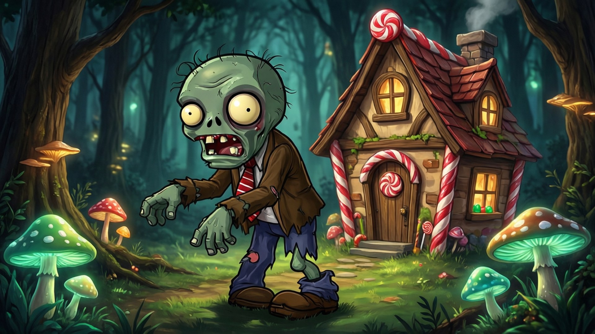 Nhà Kẹo của Bé Zombie Hình nền