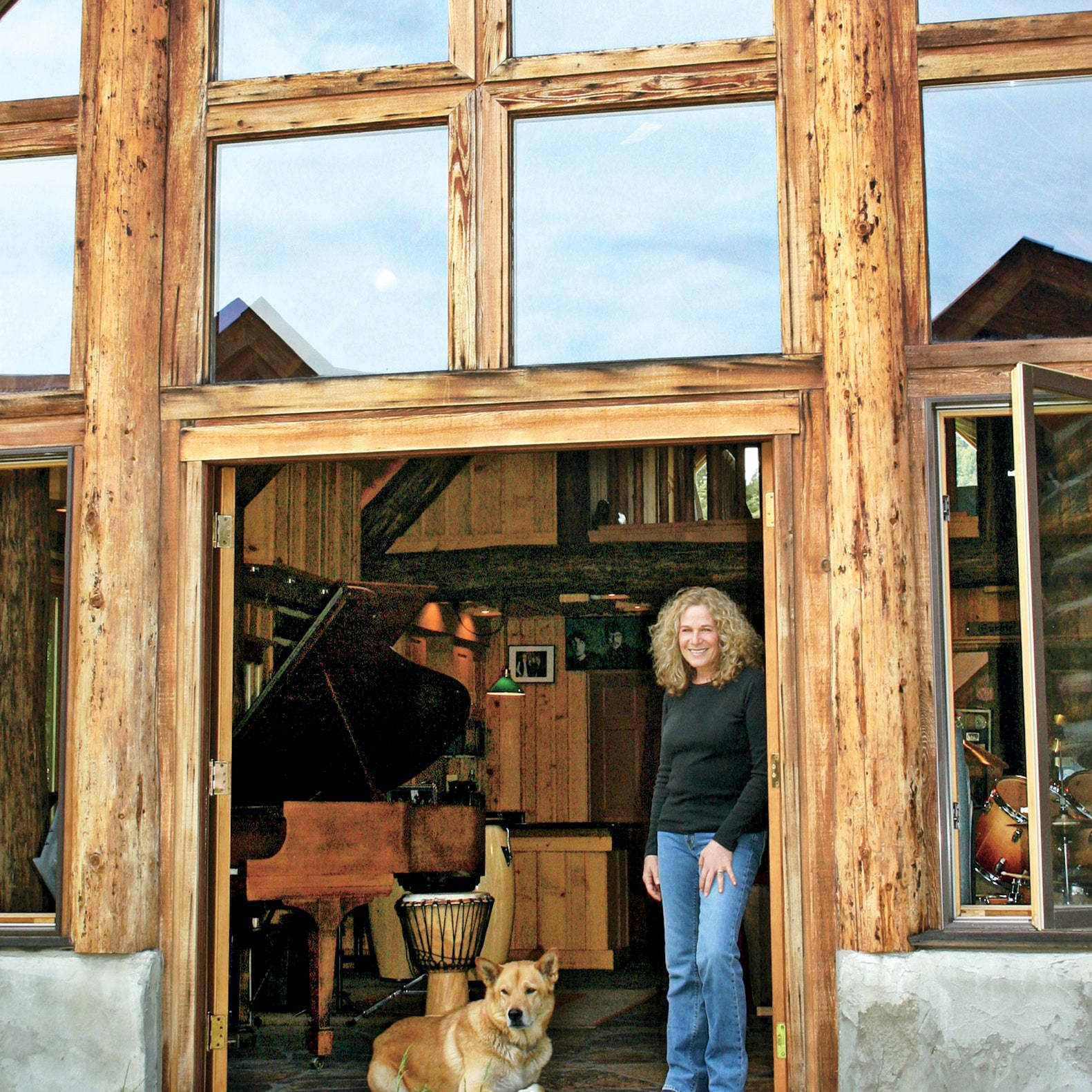 Nhạc sĩ Carole King tại nhà ở Idaho Hình nền