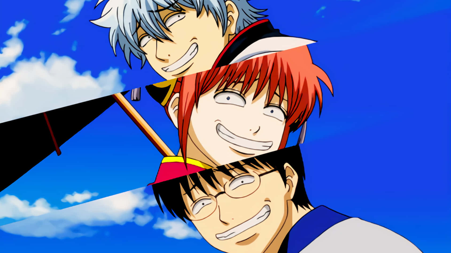 Nhân vật anime hài hước với đồng tử siêu nhỏ Hình nền