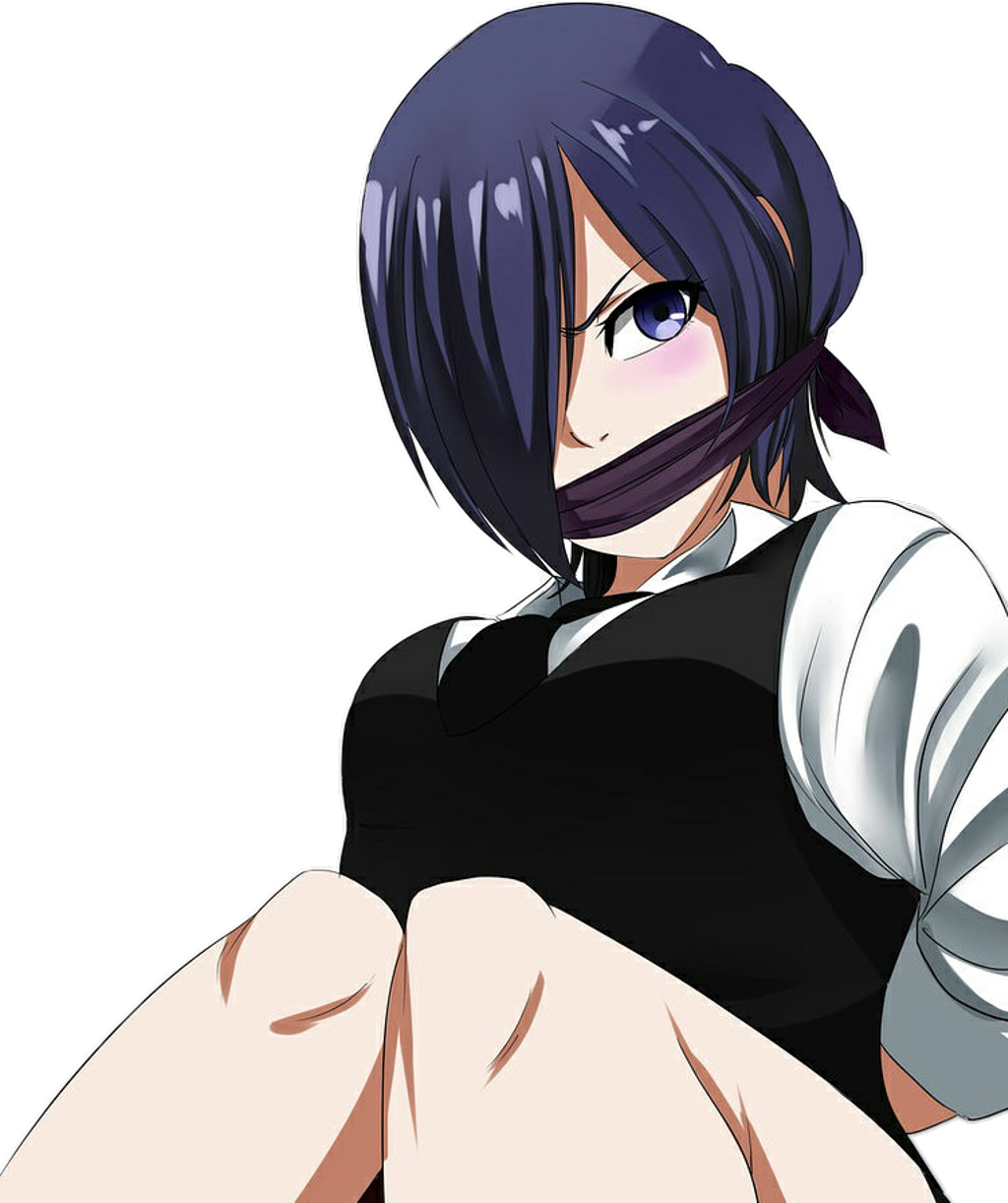 Nhân vật anime tóc tím đeo mặt nạ Hình nền