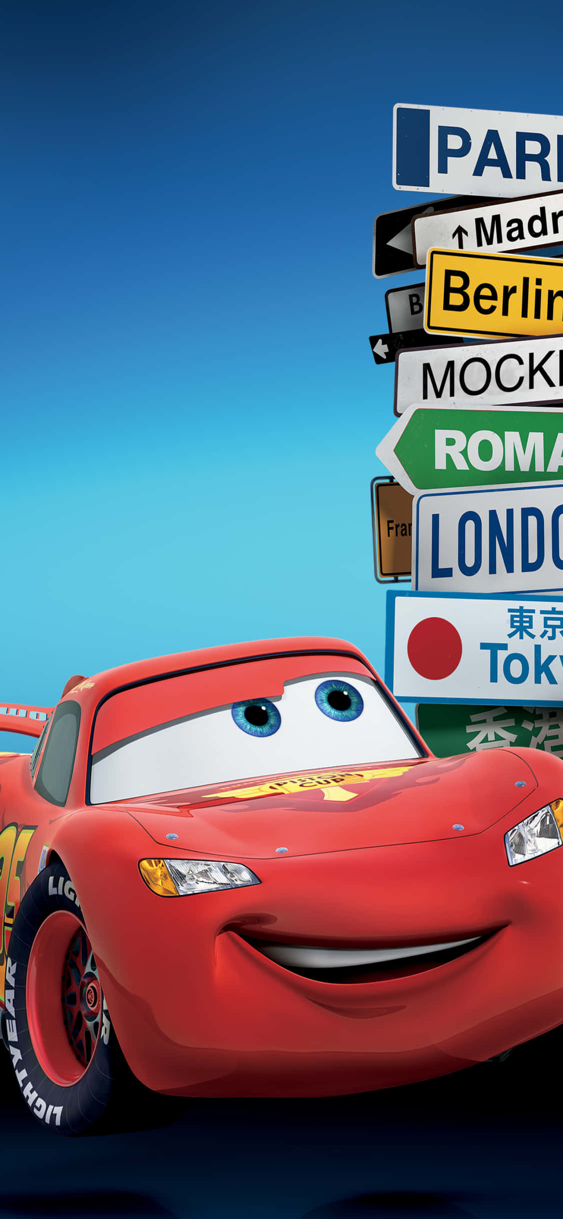 Nhân vật chính Lightning McQueen Hình nền iPhone X Phim Cars Hình nền