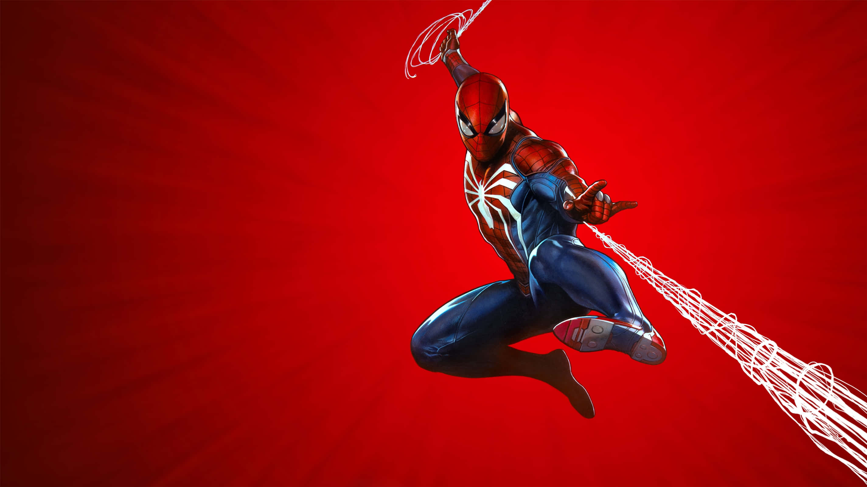 Nhân Vật Game PS4 Ngầu Là Người Nhện Với Tư Thế Nhảy Nổi Tiếng Hình nền