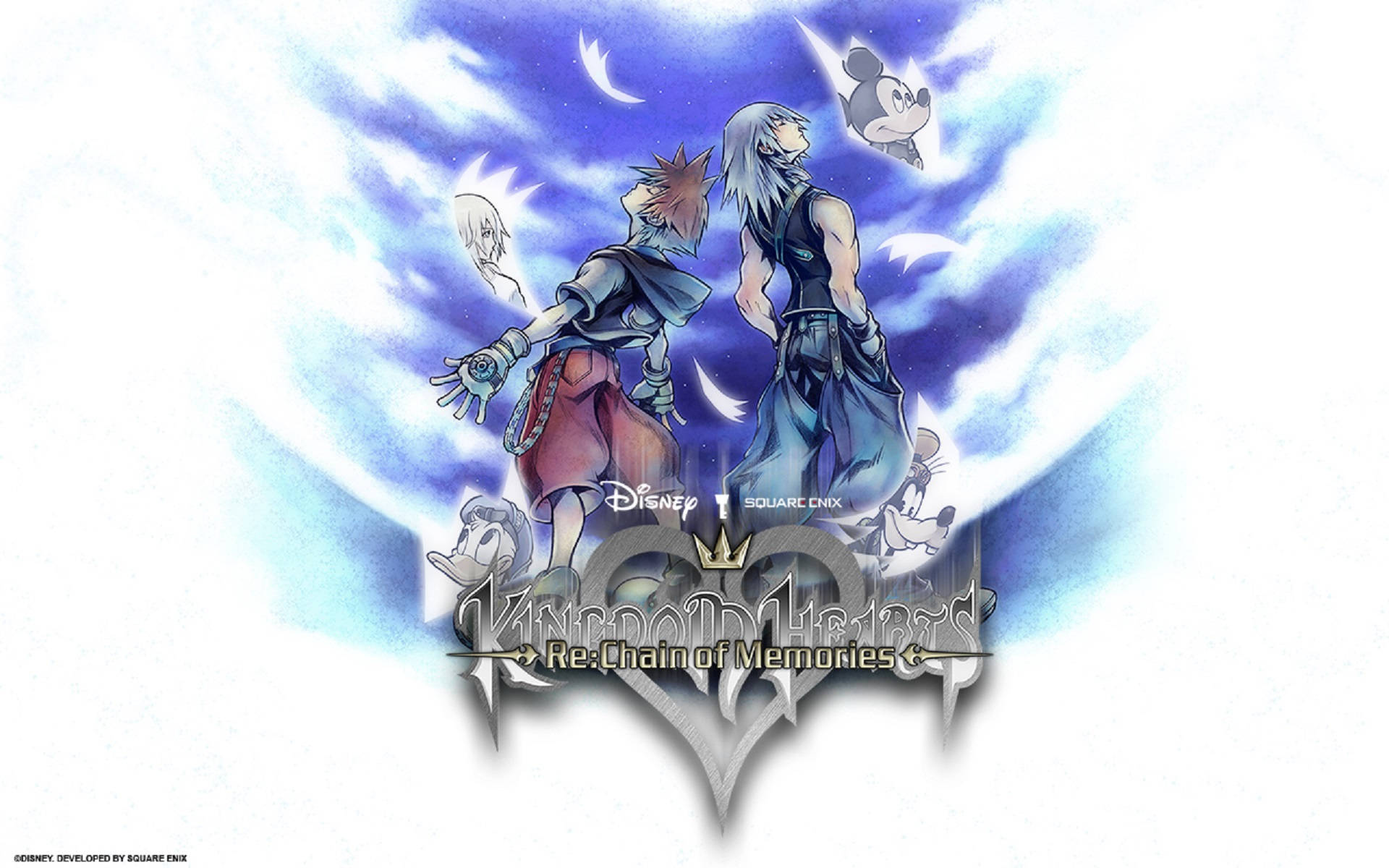 Nhân Vật Hấp Dẫn Với Logo Kingdom Heart Hình nền